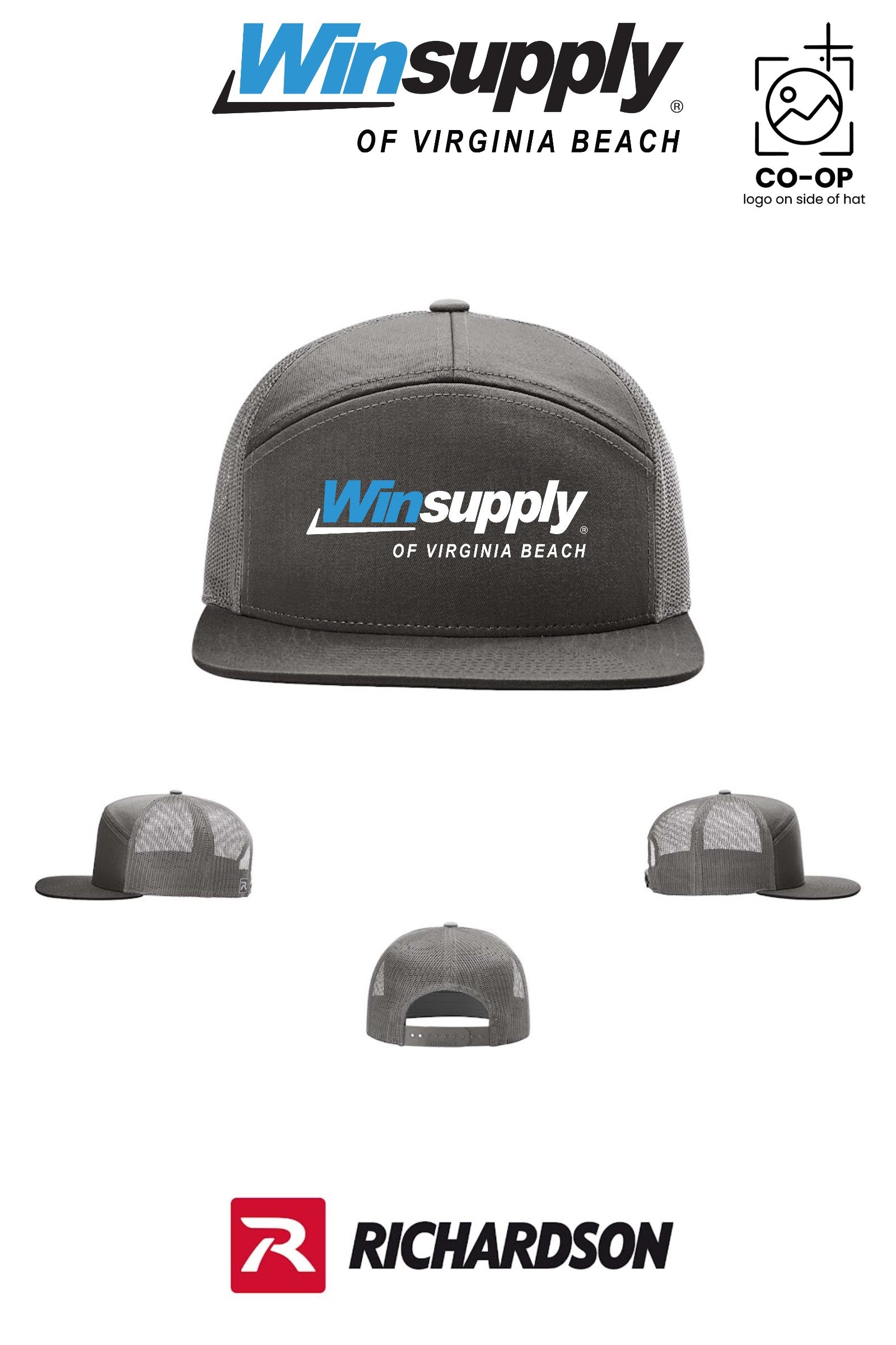 Richardson 168 Seven-Panel Trucker - Winsupply Virginia Beach VA