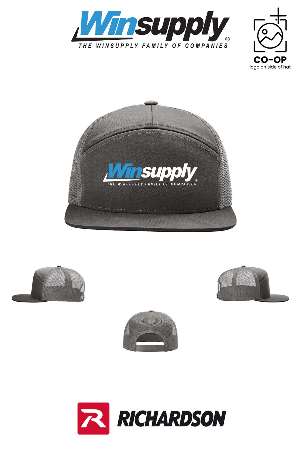 Richardson 168 Seven-Panel Trucker - Winsupply of West Hartford
