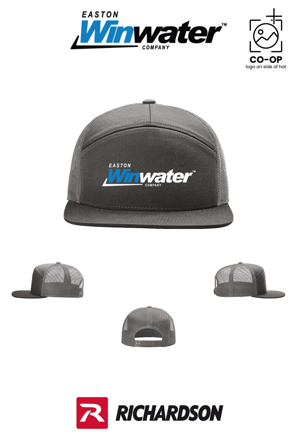 Richardson 168 Seven-Panel Trucker - Easton Winwater