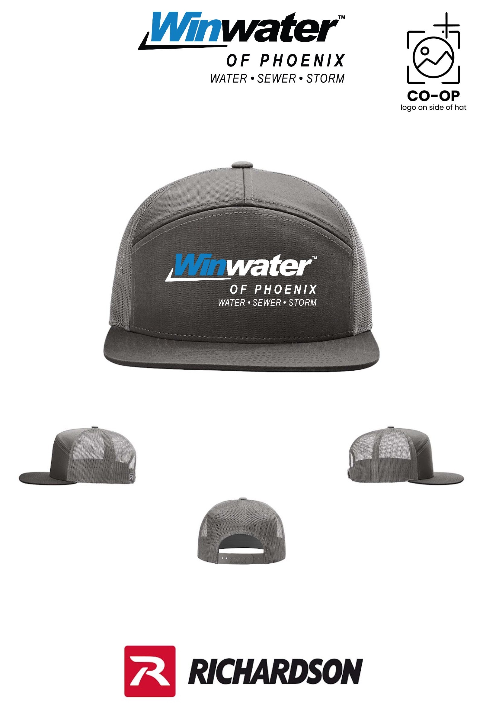 Richardson 168 Seven-Panel Trucker - Winwater of Phoenix