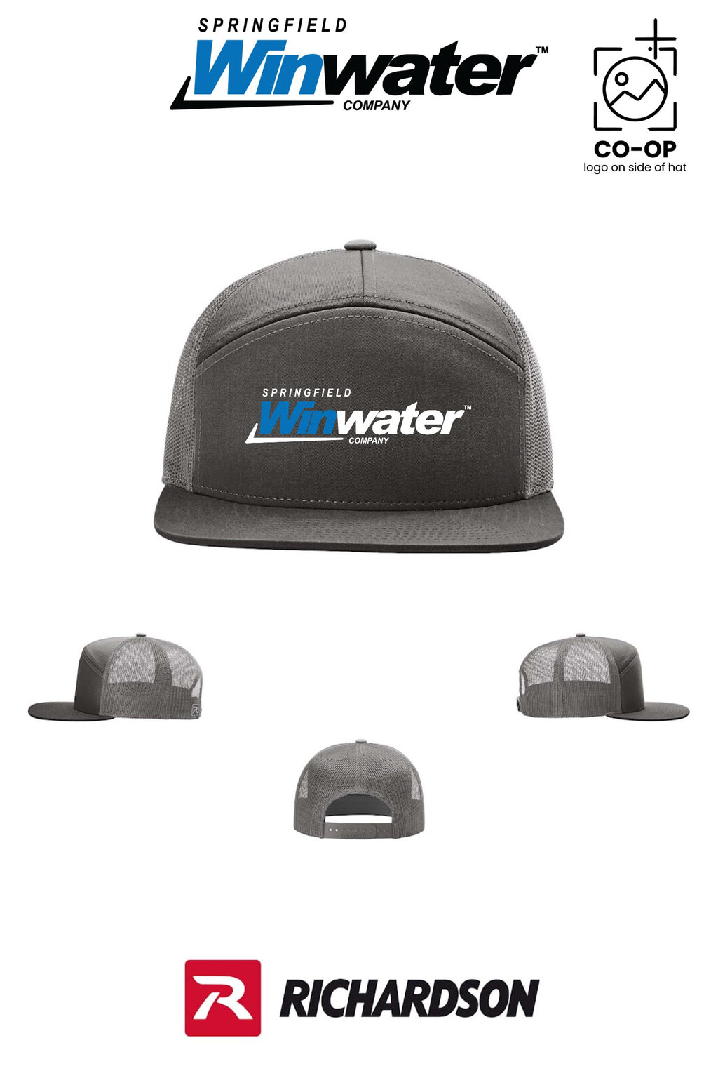 Richardson 168 Seven-Panel Trucker - Springfield Winwater