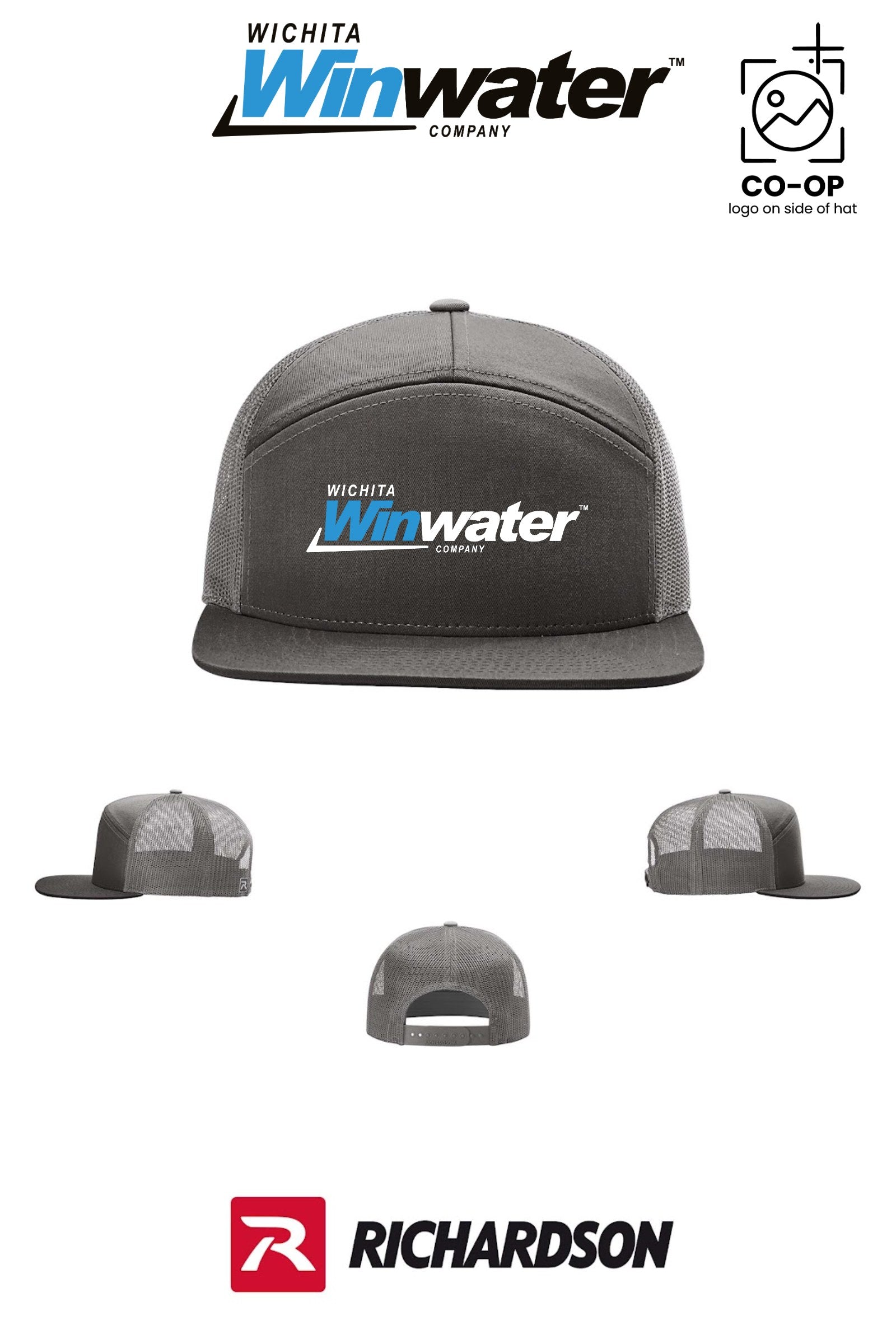 Richardson 168 Seven-Panel Trucker - Wichita Winwater