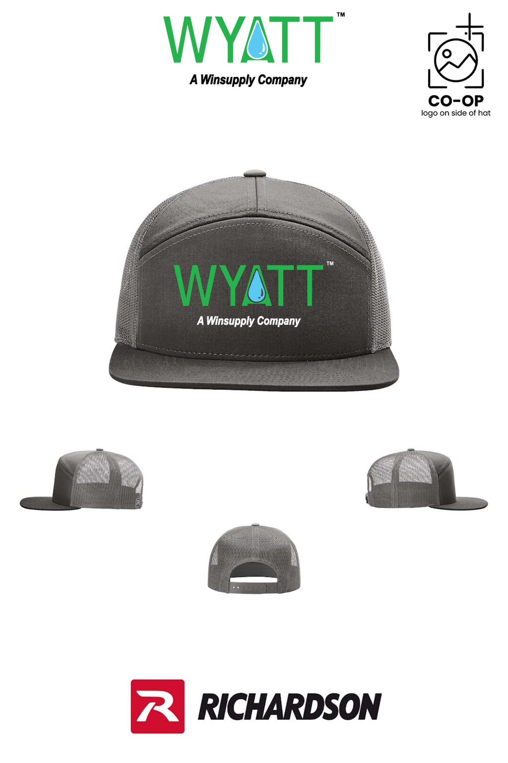 Richardson 168 Seven-Panel Trucker - Wyatt Irrigation of Santa Rosa