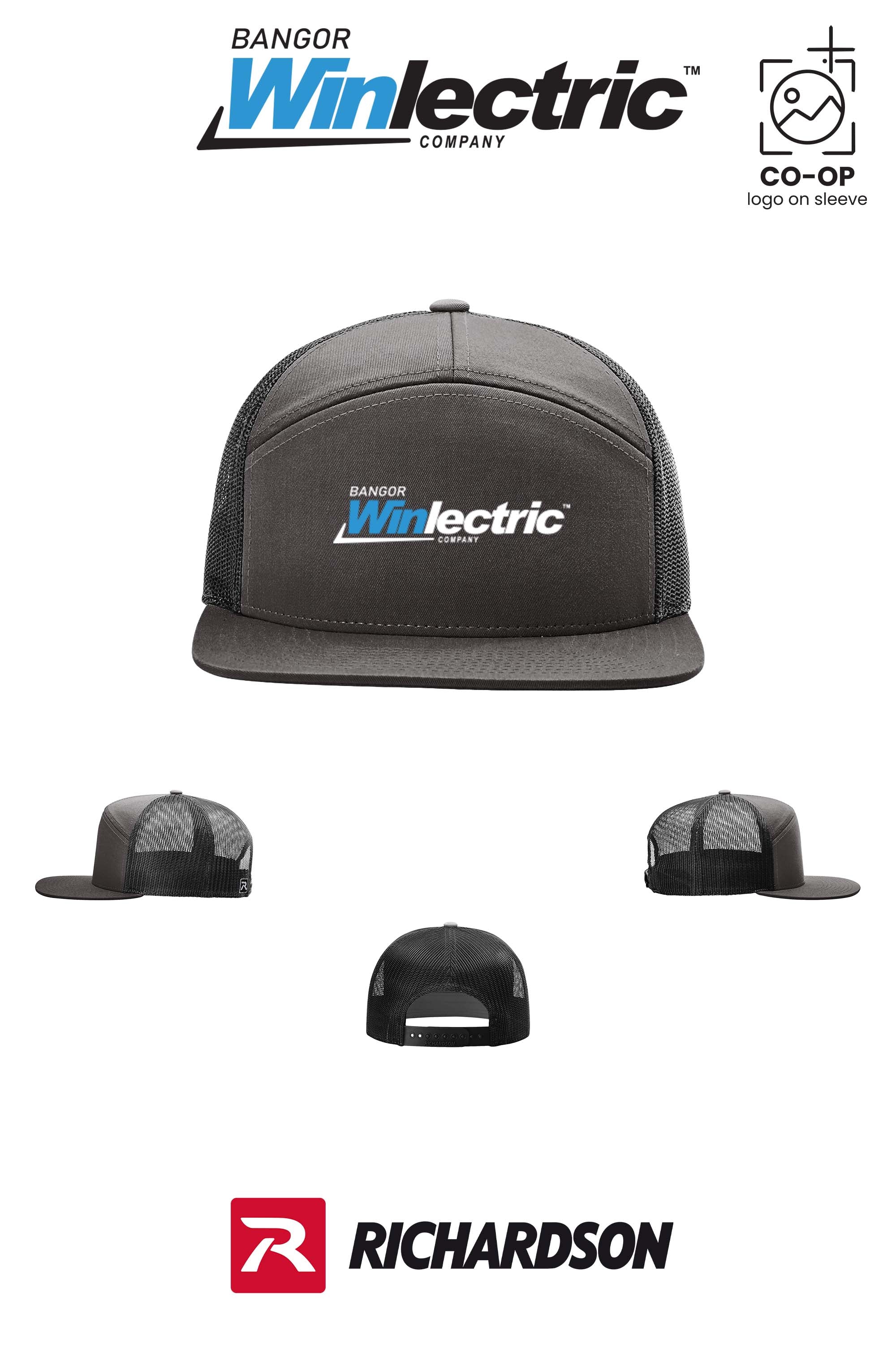 Richardson 168 Seven-Panel Trucker- Winlectric Bangor