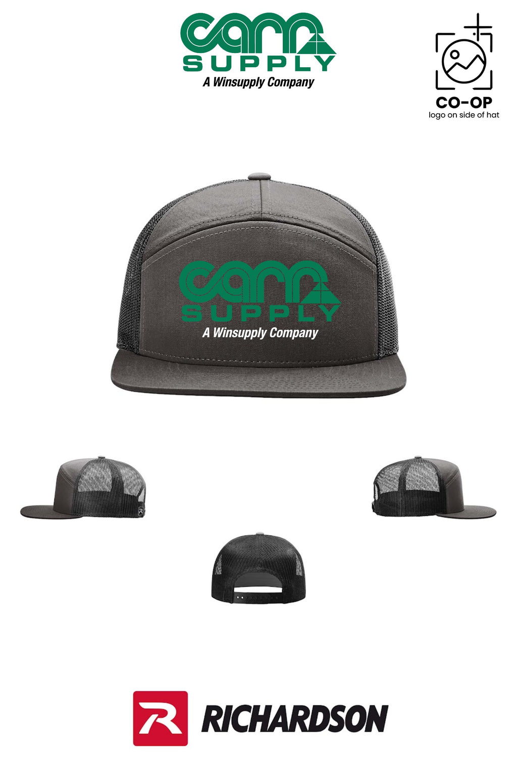 Richardson 168 Seven-Panel Trucker - Carr Supply - Lancaster