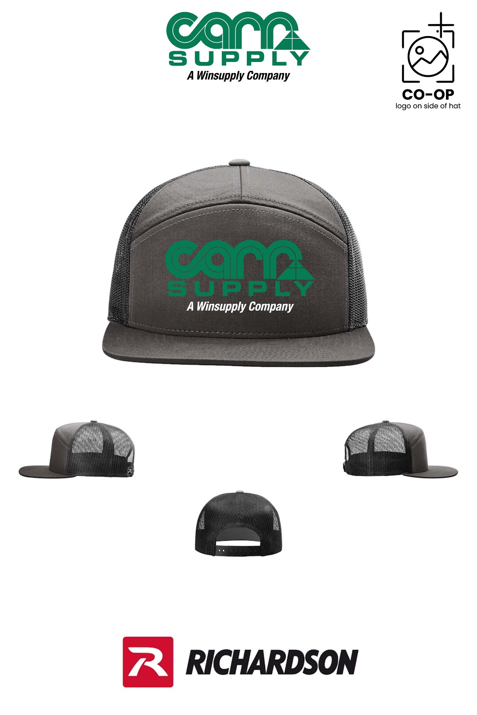 Richardson 168 Seven-Panel Trucker - Carr Supply - Xenia