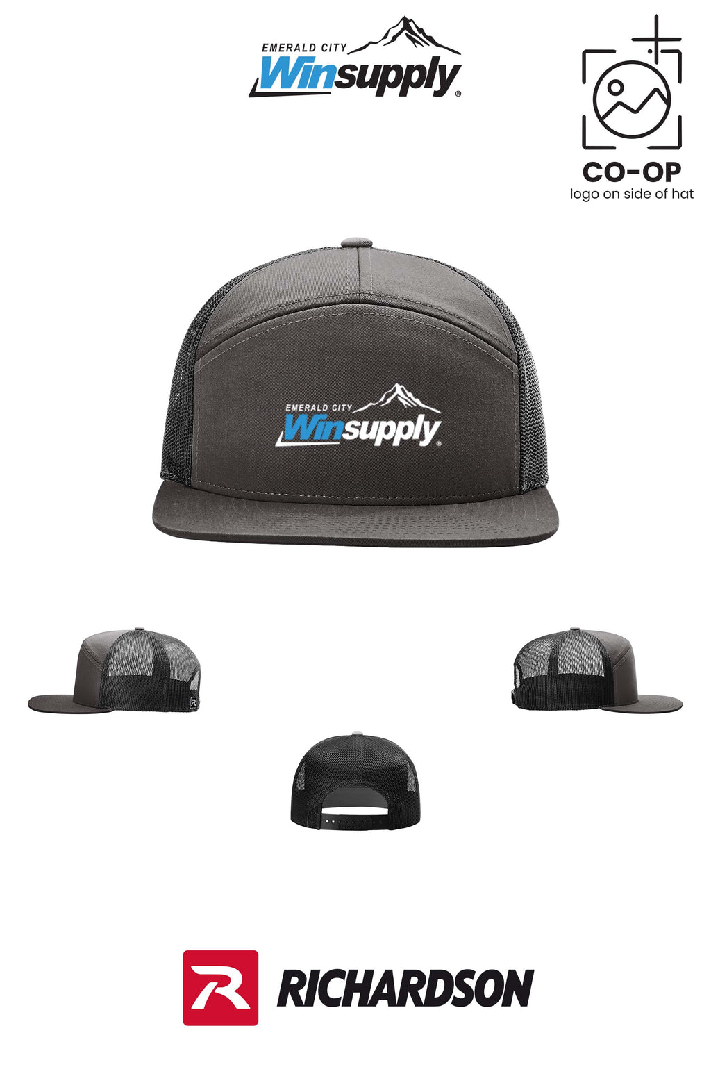 Richardson 168 Seven-Panel Trucker- Winsupply Emerald City