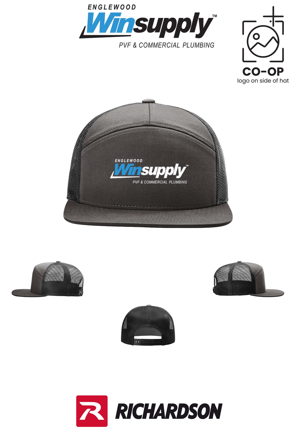 Richardson 168 Seven-Panel Trucker- Englewood Winsupply