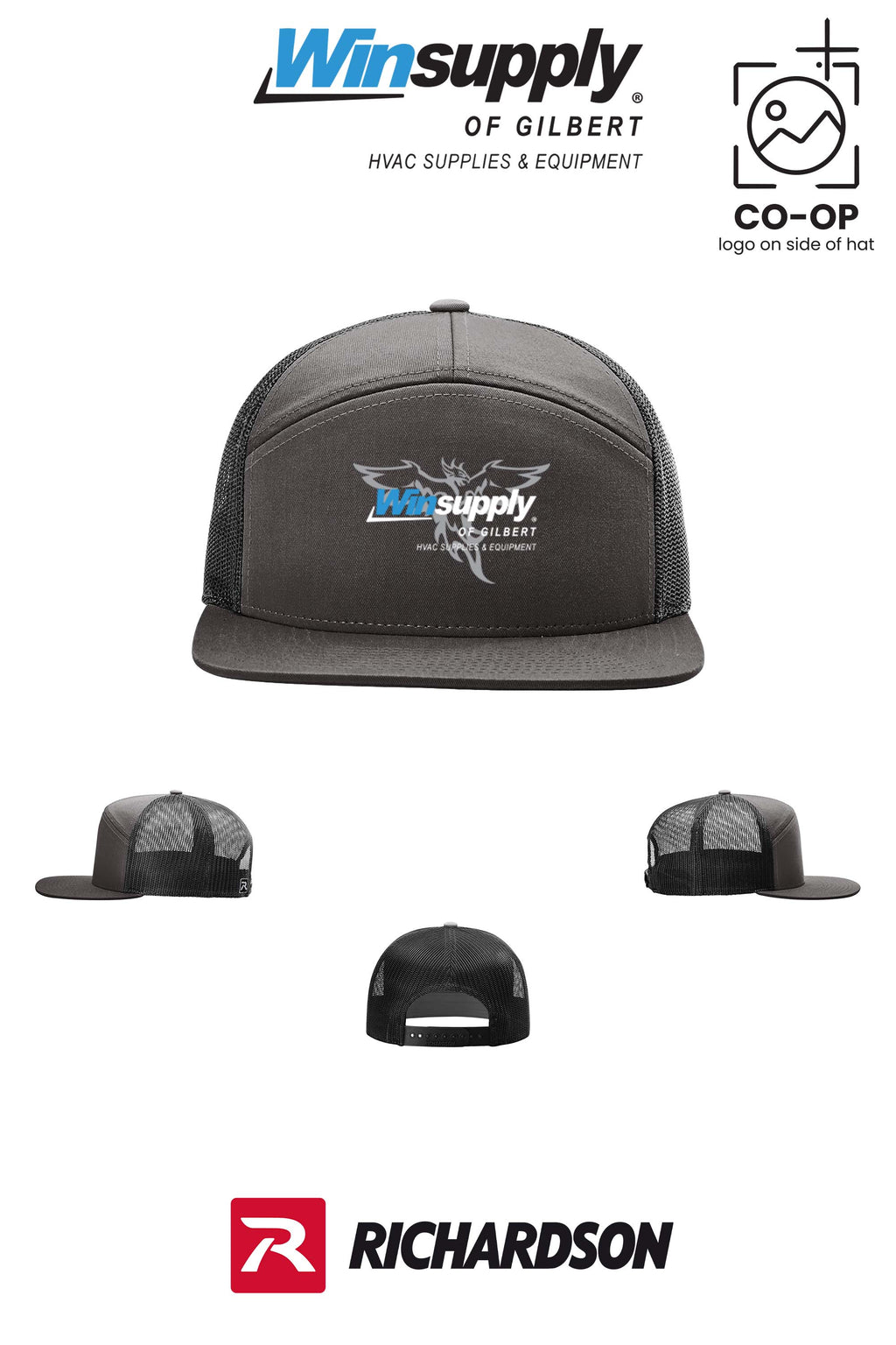 Richardson 168 Seven-Panel Trucker- Winsupply of Gilbert