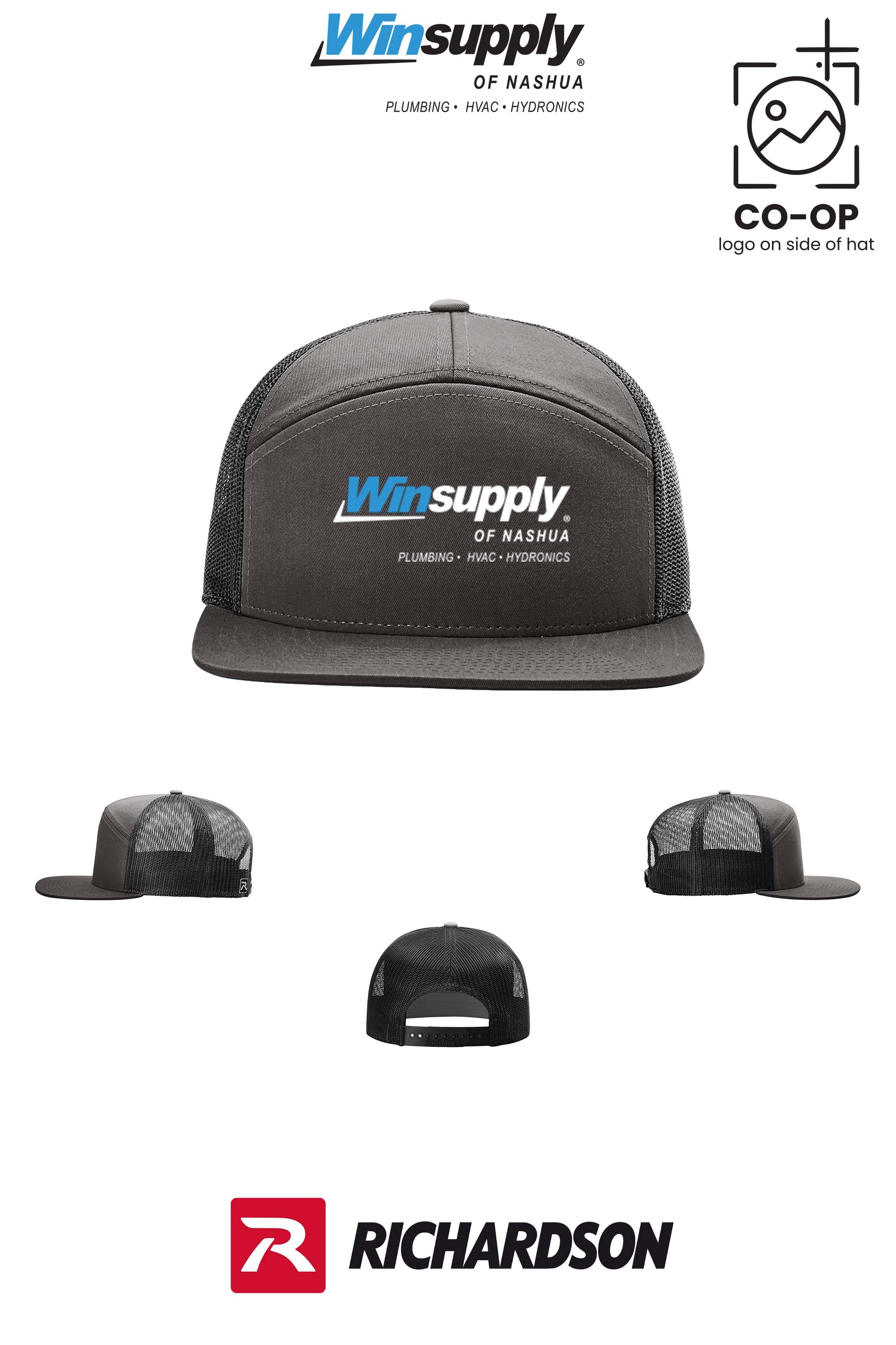 Richardson 168 Seven-Panel Trucker- Winsupply of Nashua