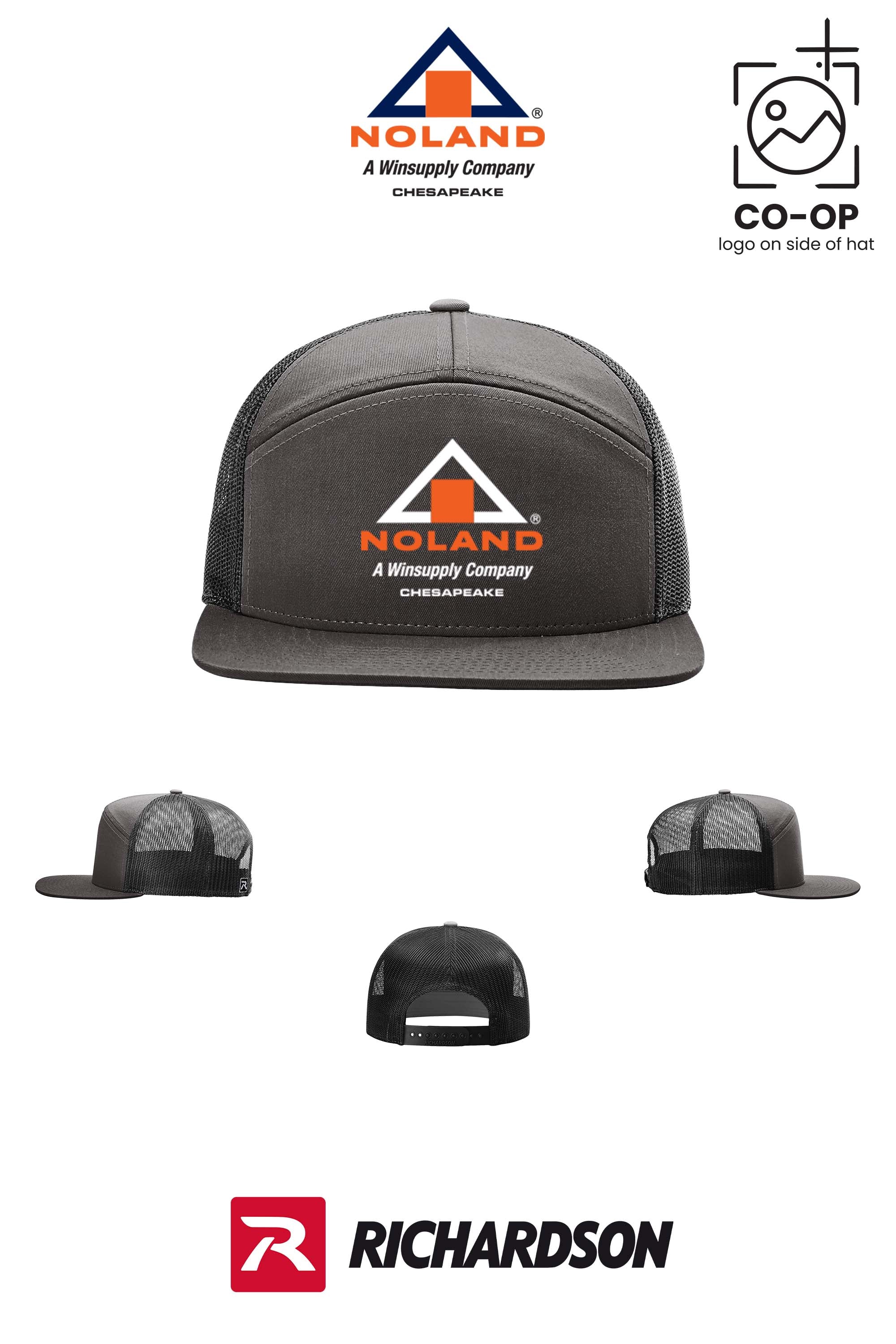 Richardson 168 Seven-Panel Trucker- Noland Company Chesapeake