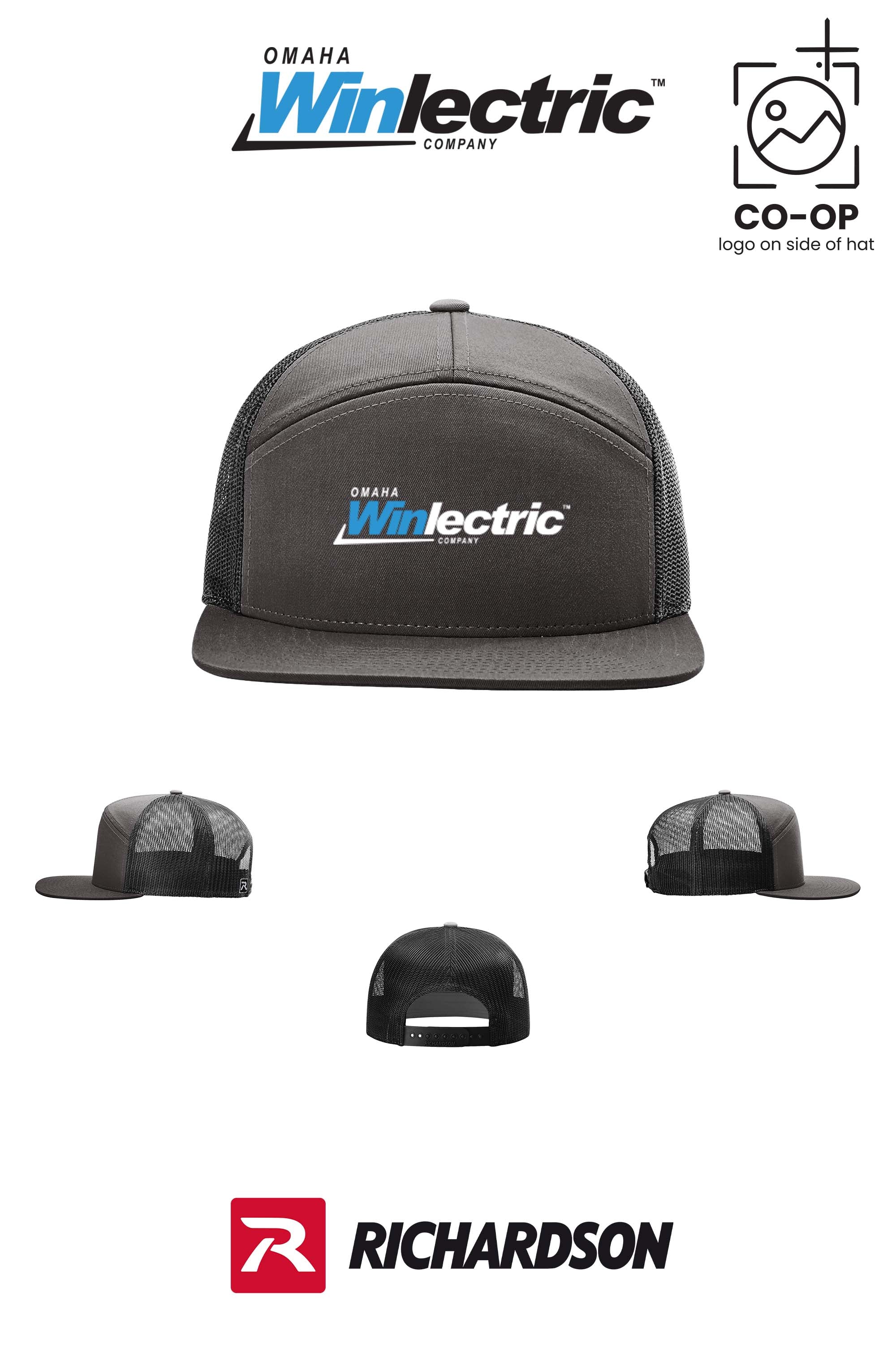Richardson 168 Seven-Panel Trucker- Omaha Winlectric