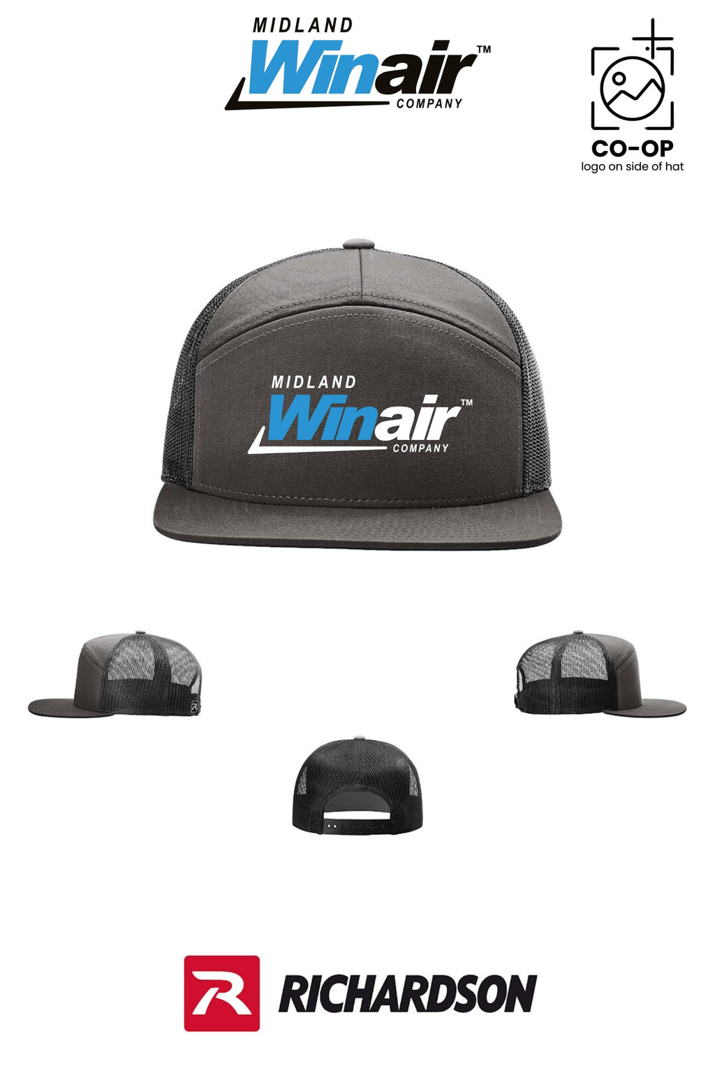 Richardson 168 Seven-Panel Trucker - Midland Winair