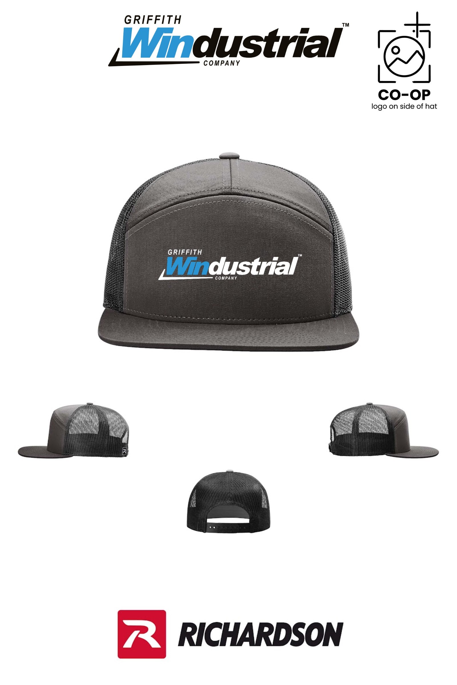 Richardson 168 Seven-Panel Trucker - Griffith Windustrial