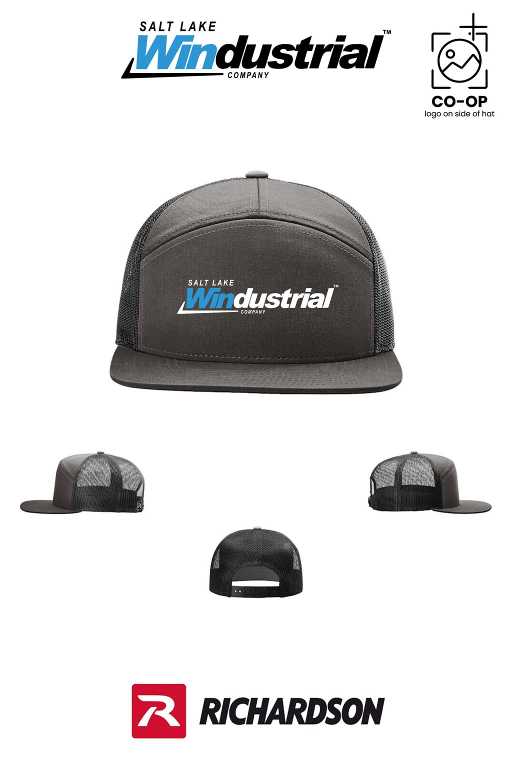 Richardson 168 Seven-Panel Trucker - Salt Lake Windustrial