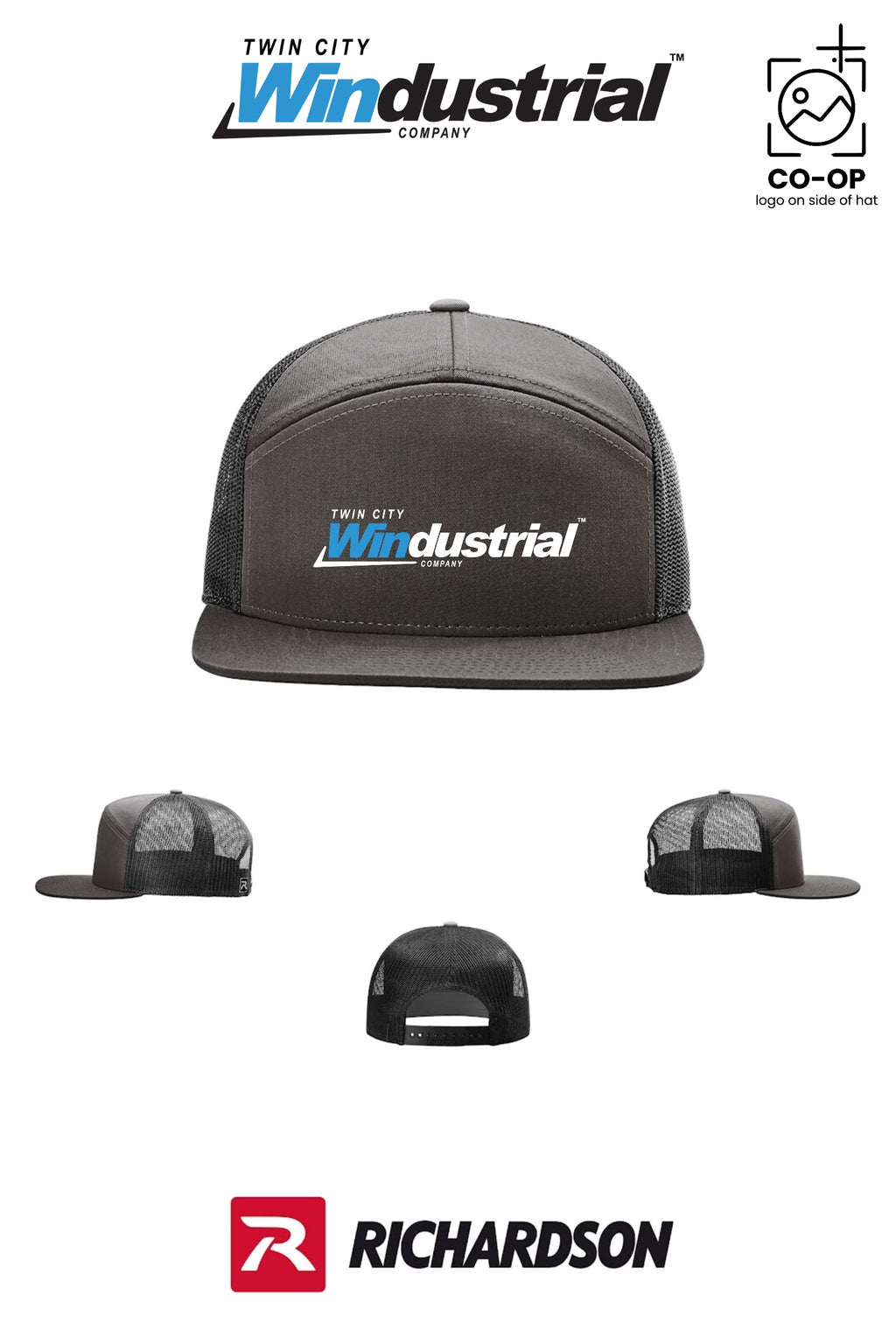 Richardson 168 Seven-Panel Trucker - Twin City Windustrial