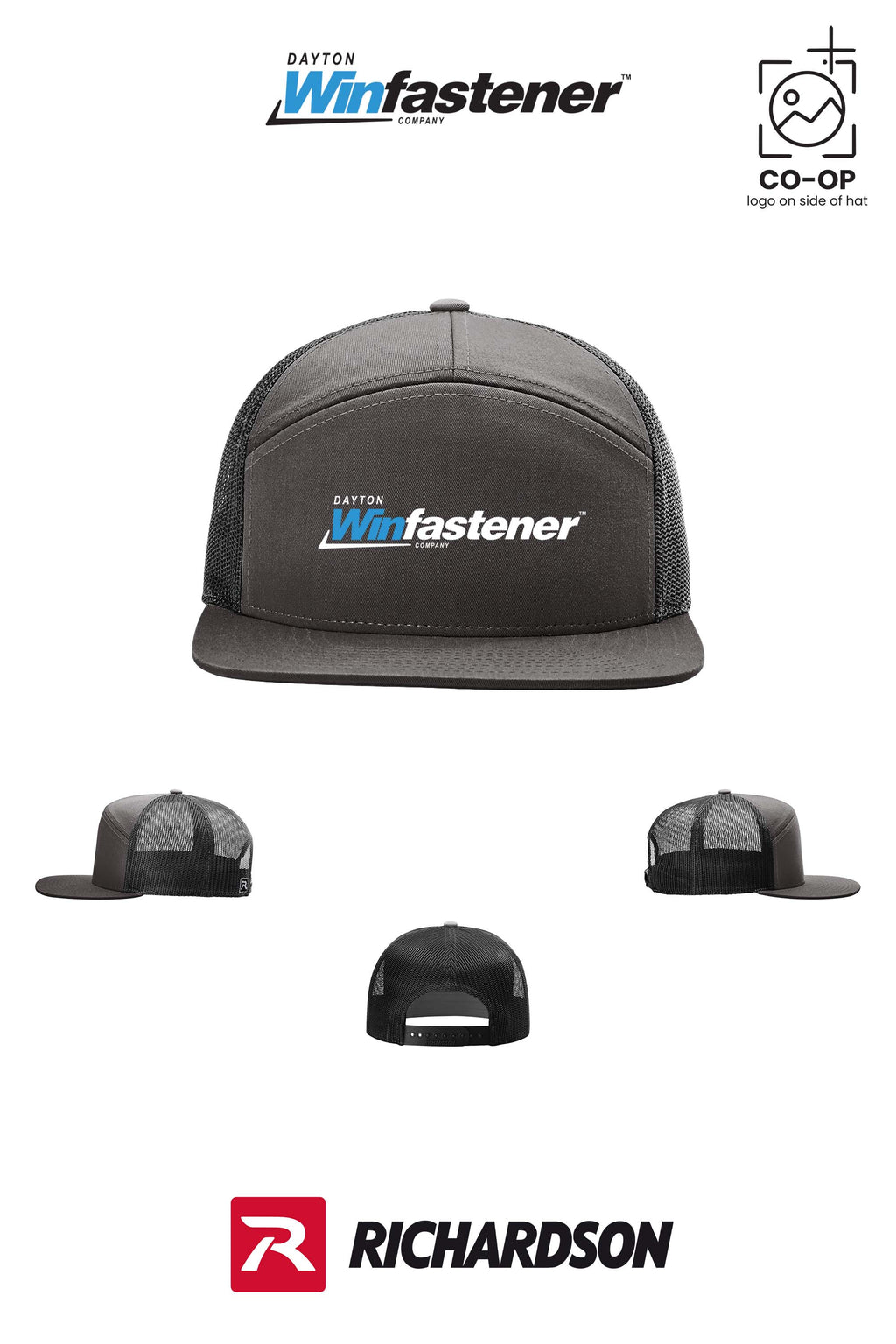 Richardson 168 Seven-Panel Trucker - Dayton Winfastener