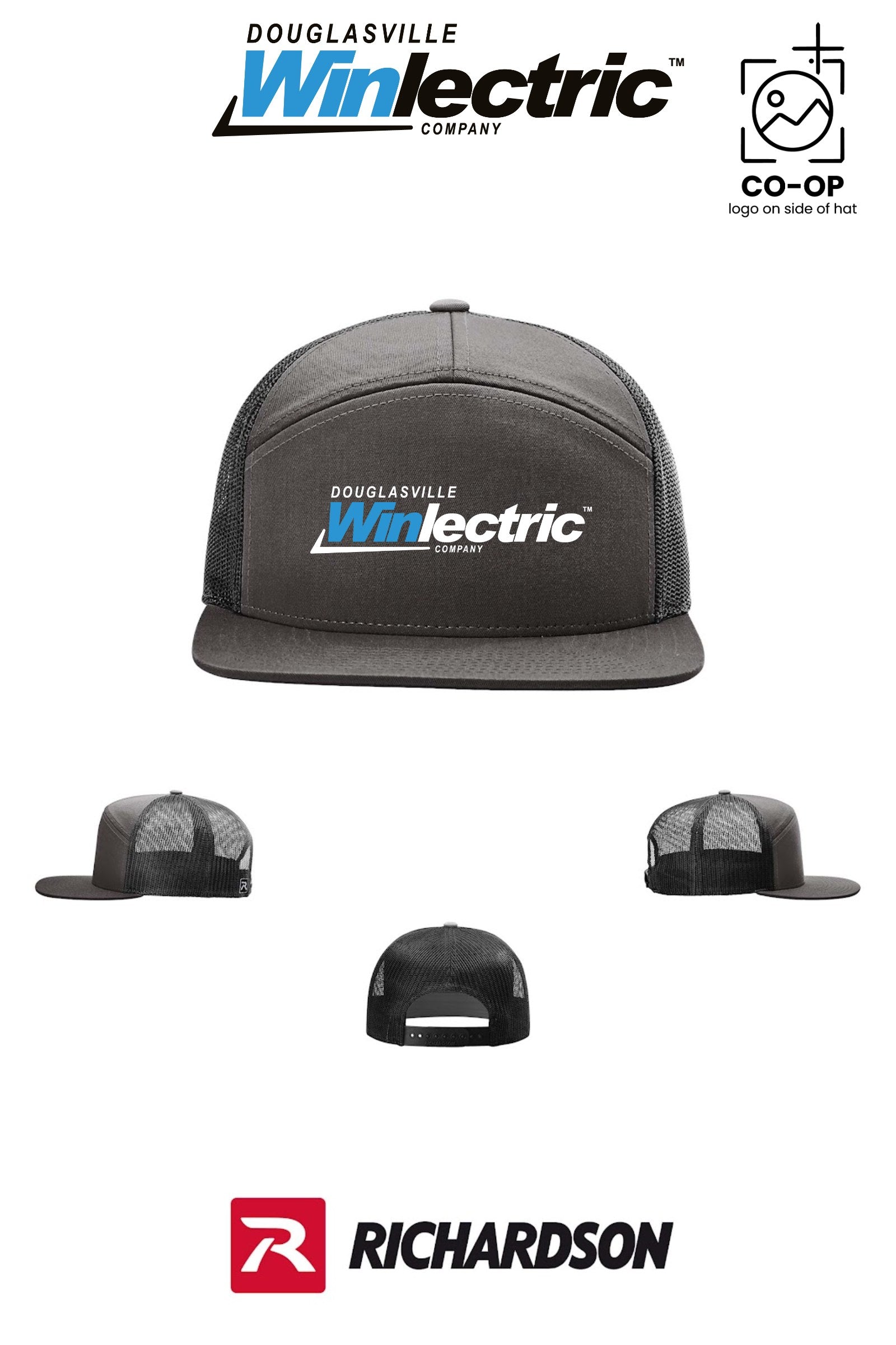 Richardson 168 Seven-Panel Trucker - Douglasville Winlectric