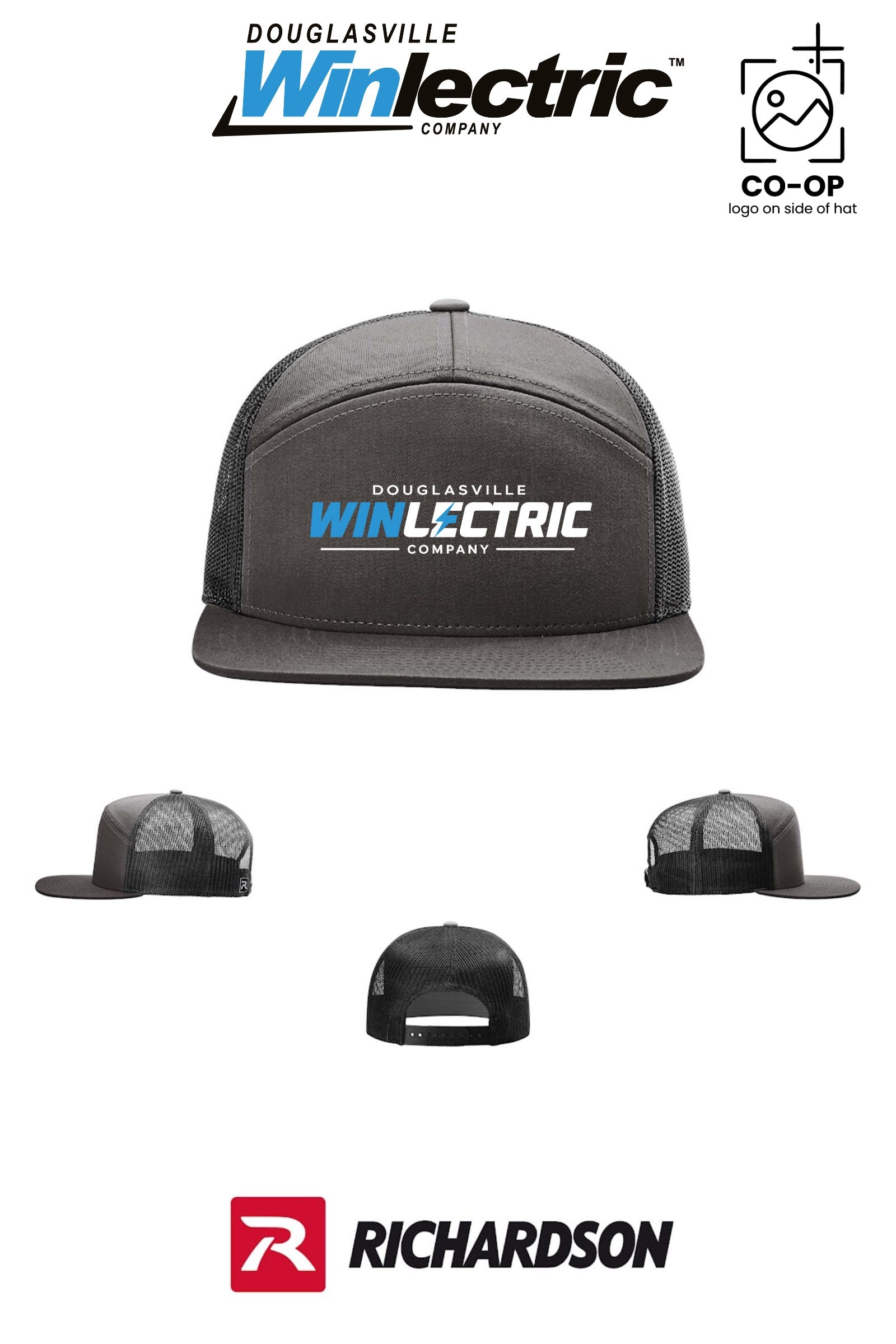 Richardson 168 Seven-Panel Trucker - Douglasville Winlectric