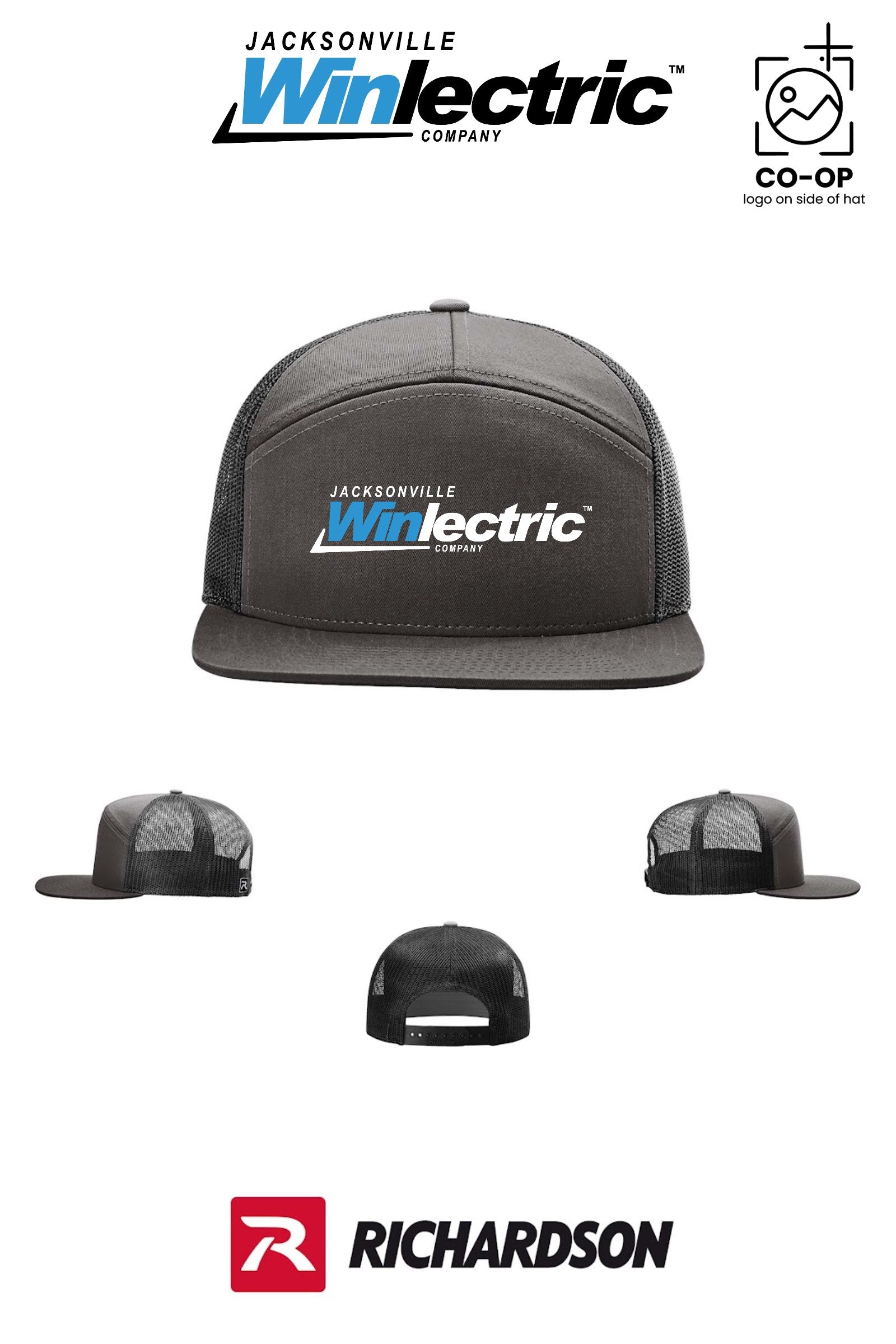 Richardson 168 Seven-Panel Trucker - Jacksonville Winlectric