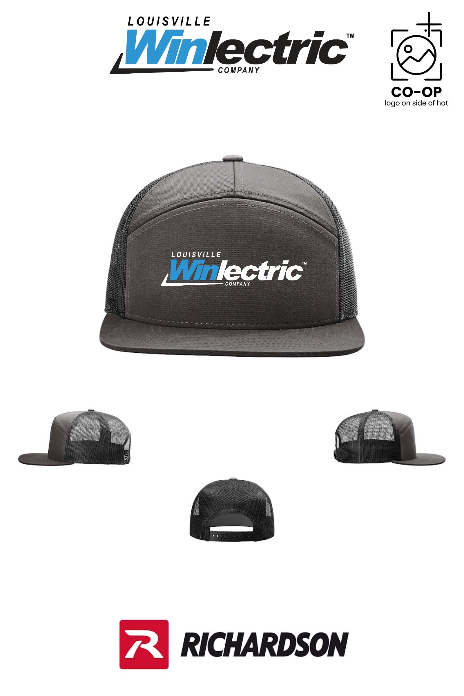 Richardson 168 Seven-Panel Trucker - Louisville Winlectric