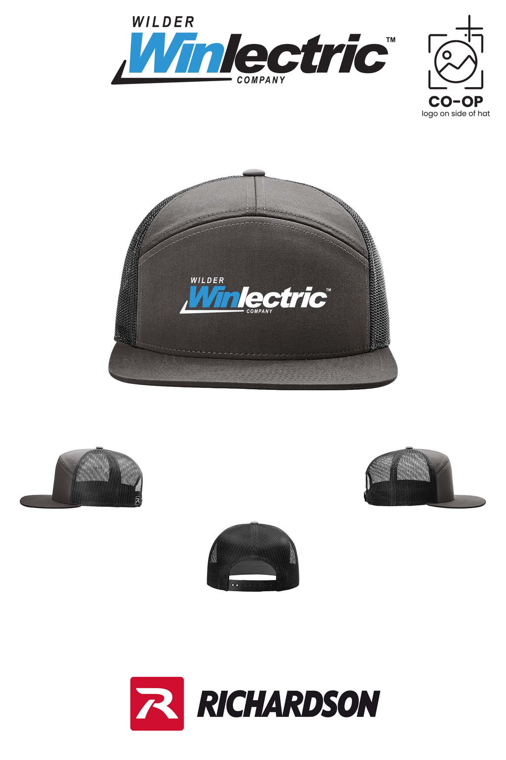 Richardson 168 Seven-Panel Trucker- Wilder Winlectric