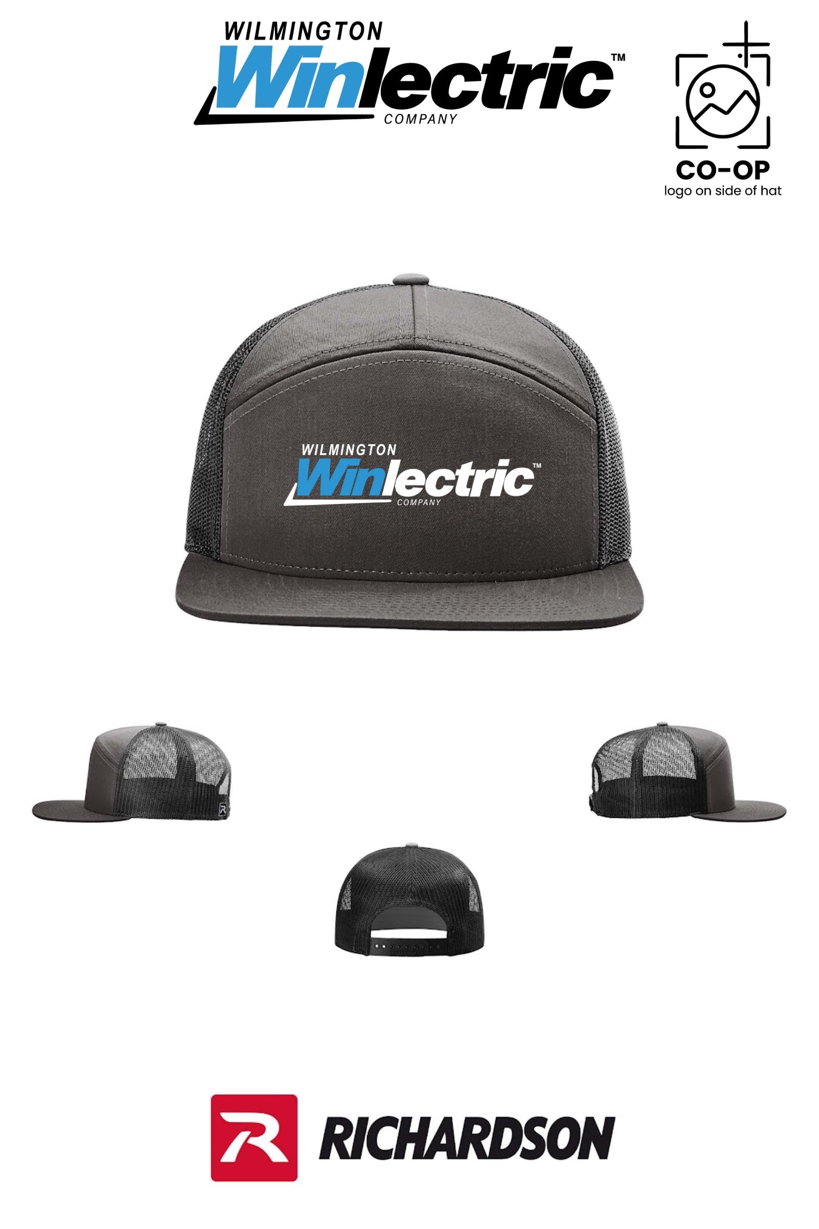 Richardson 168 Seven-Panel Trucker - Wilmington Winlectric