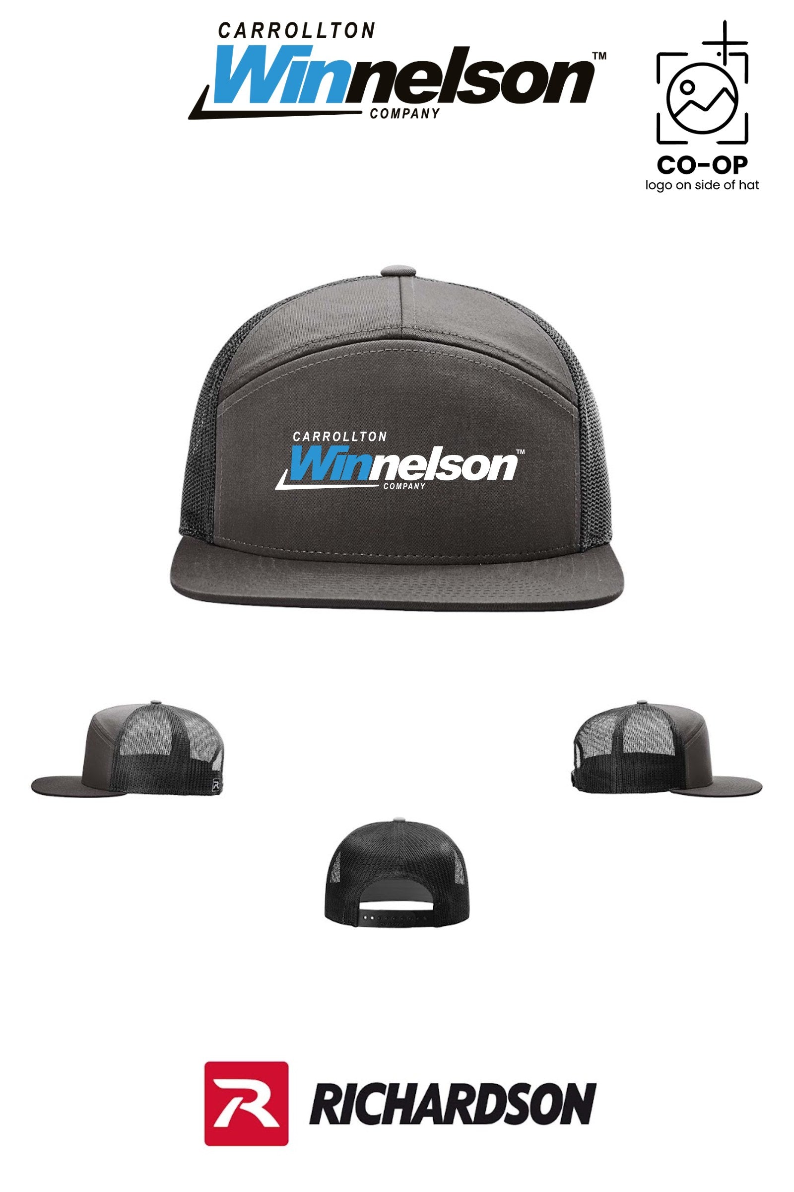 Richardson 168 Seven-Panel Trucker - Carrollton Winnelson