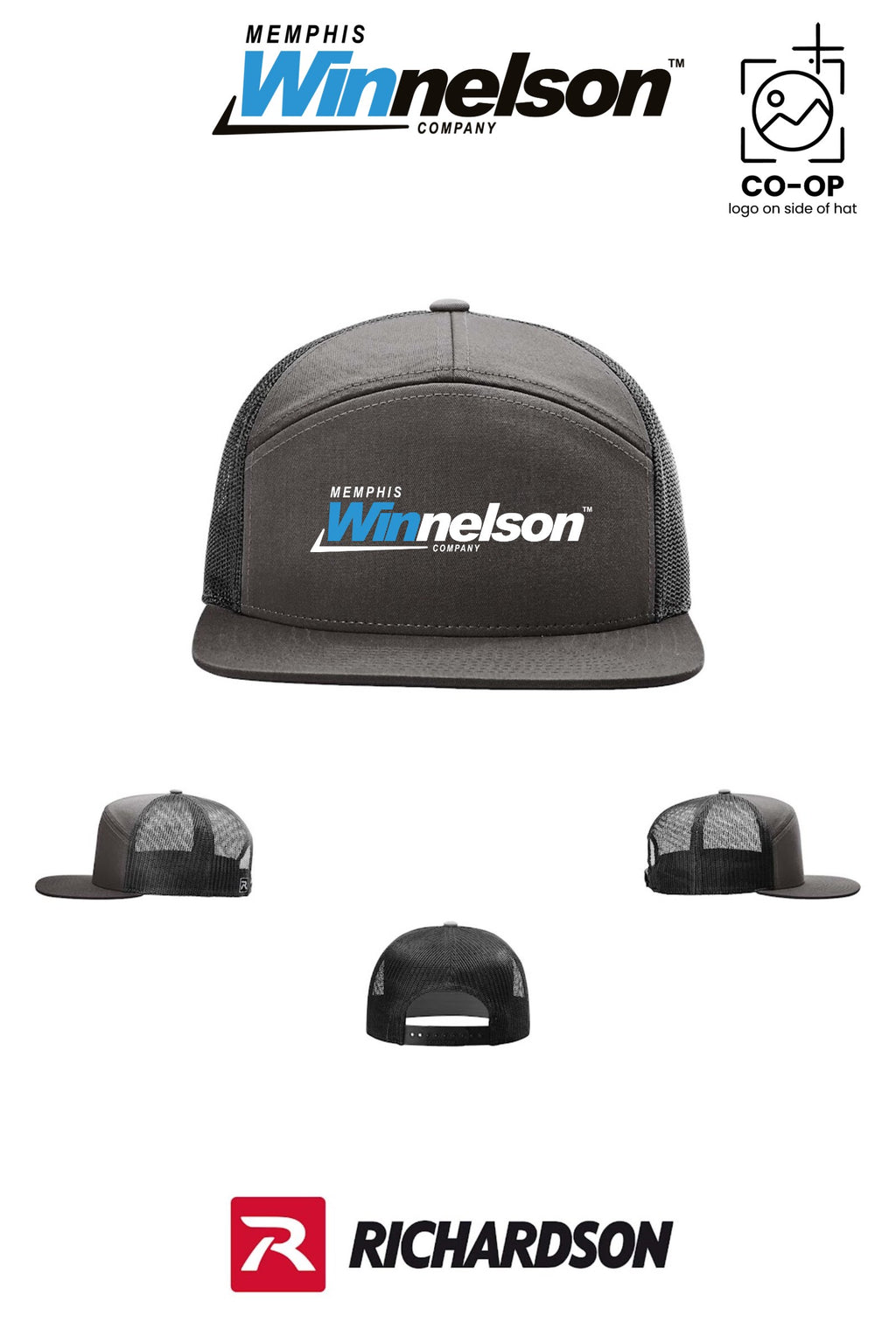 Richardson 168 Seven-Panel Trucker - Memphis Winnelson