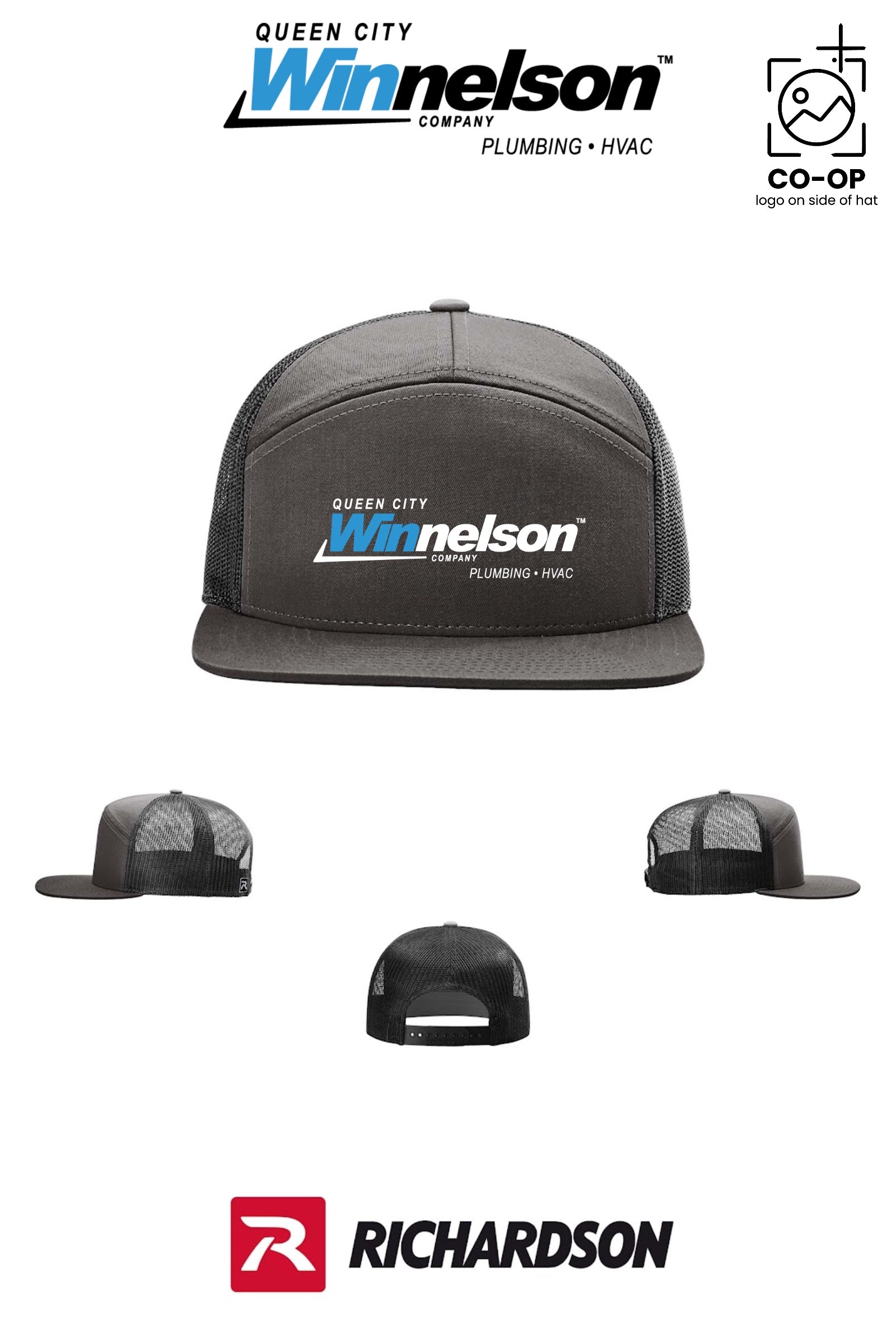Richardson 168 Seven-Panel Trucker - Queen City Winnelson