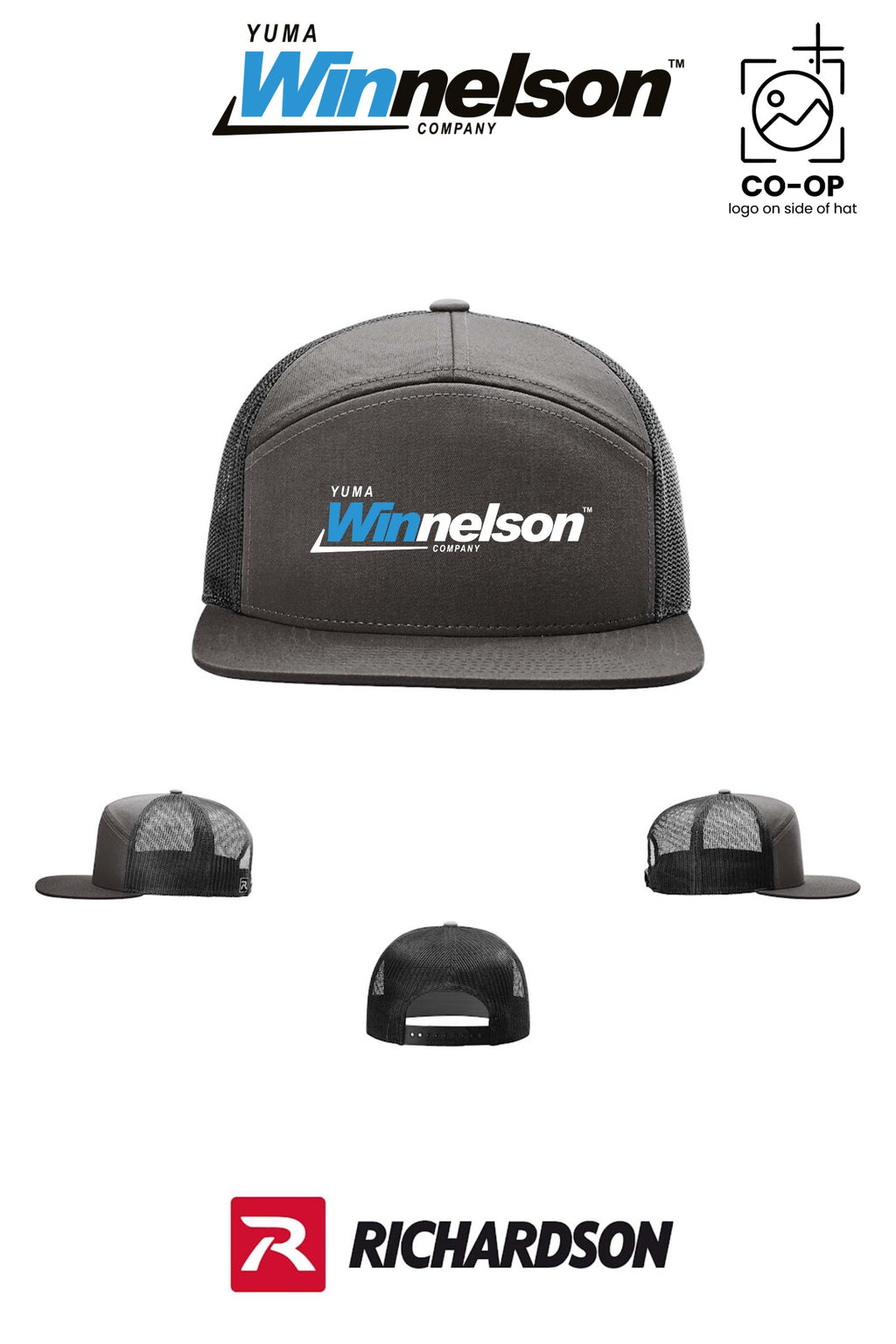 Richardson 168 Seven-Panel Trucker - Yuma Winnelson
