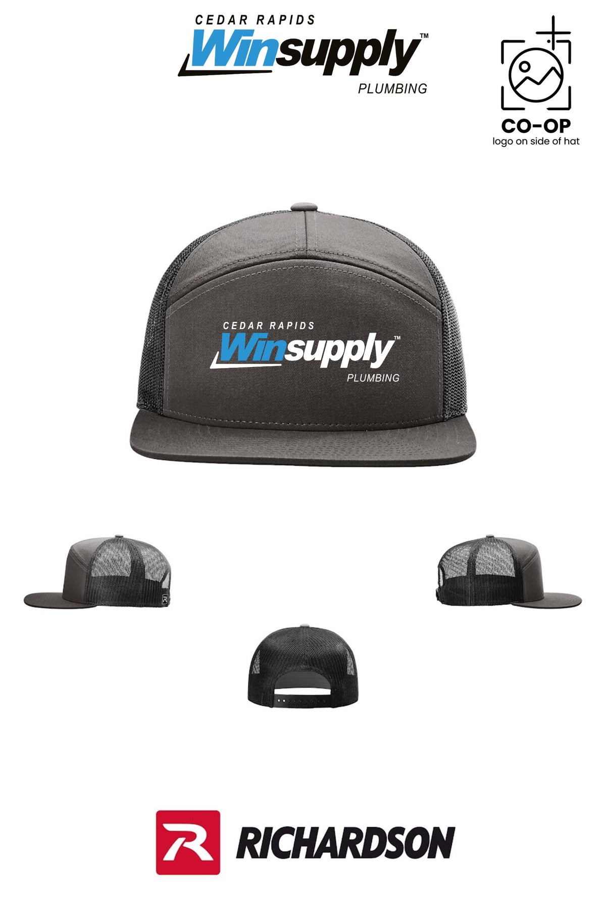 Richardson 168 Seven-Panel Trucker - Cedar Rapids Winsupply