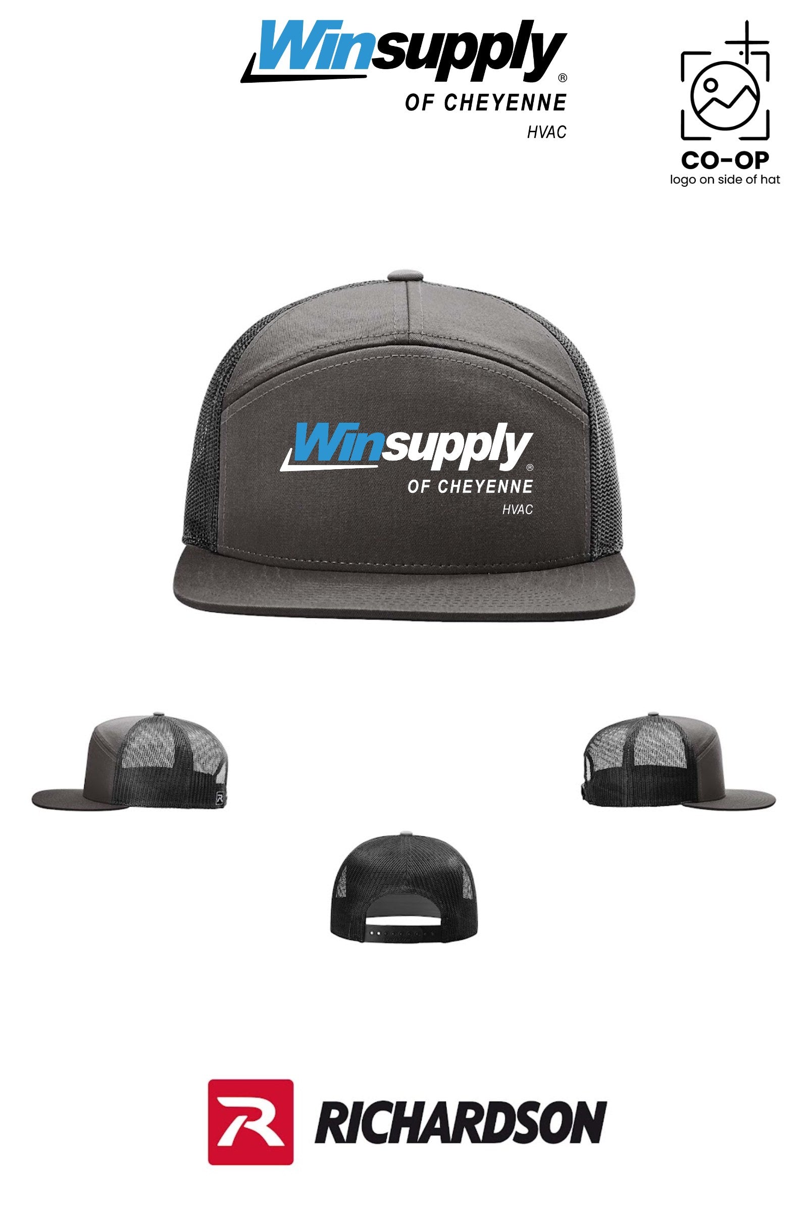 Richardson 168 Seven-Panel Trucker - Winsupply of Cheyenne