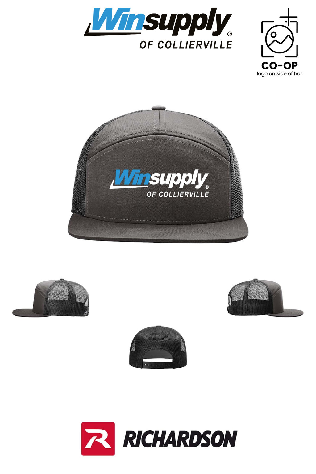 Richardson 168 Seven-Panel Trucker - Winsupply of Collierville