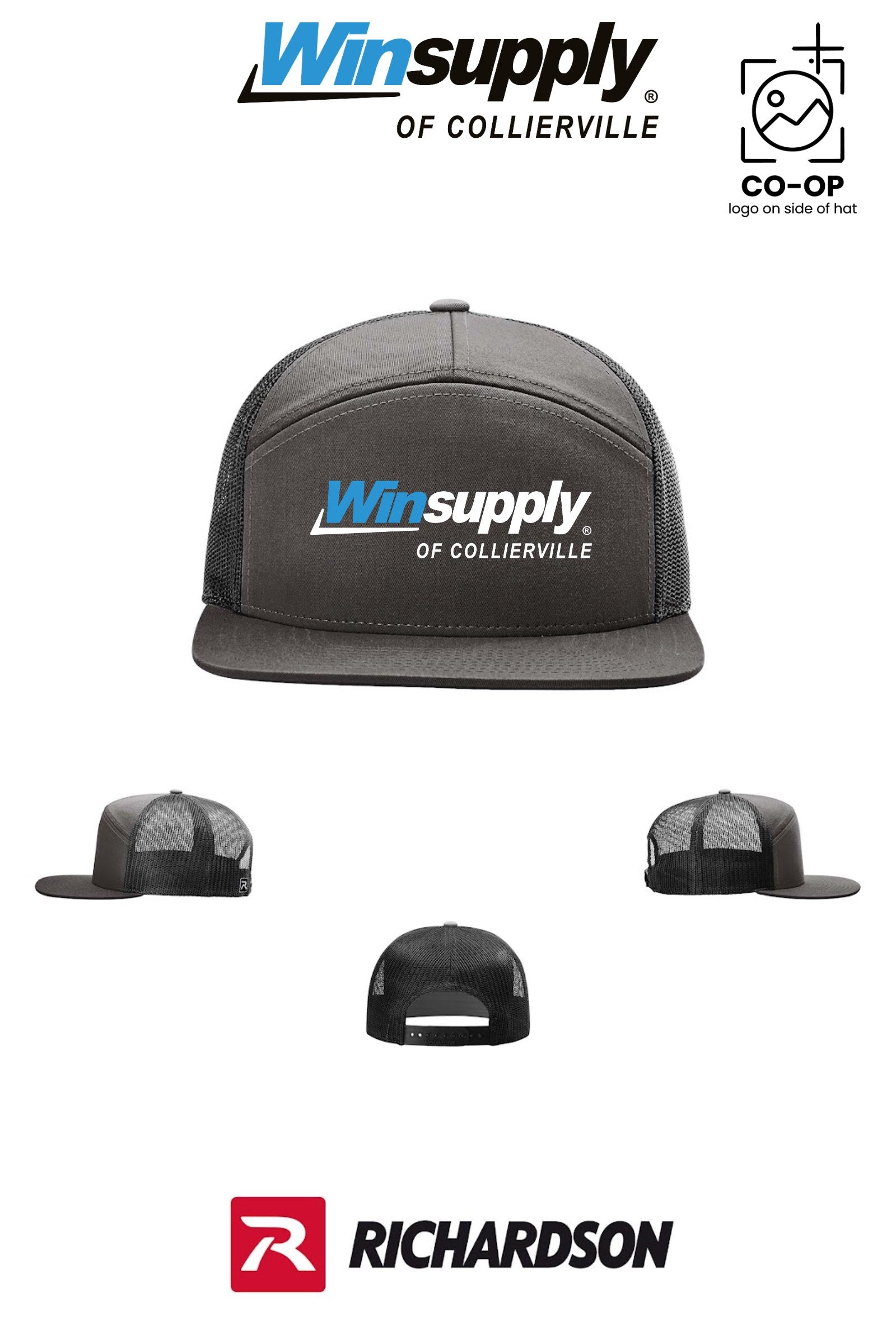 Richardson 168 Seven-Panel Trucker - Winston Salem Noland