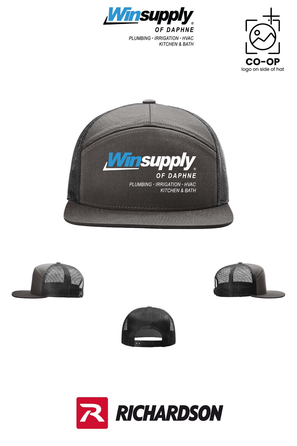 Richardson 168 Seven-Panel Trucker - Winsupply of Daphne