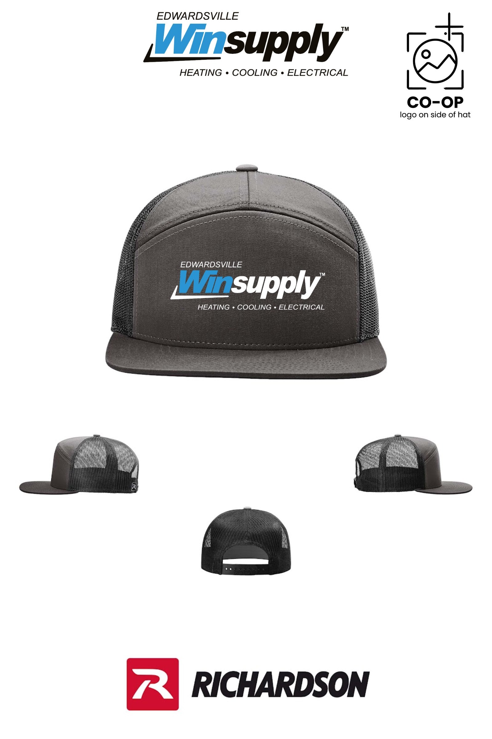 Richardson 168 Seven-Panel Trucker - Edwardsville Winsupply