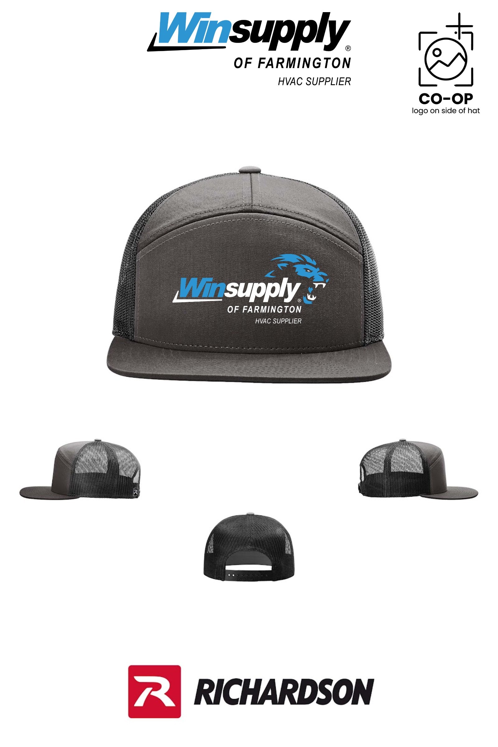 Richardson 168 Seven-Panel Trucker- Winsupply of Farmington