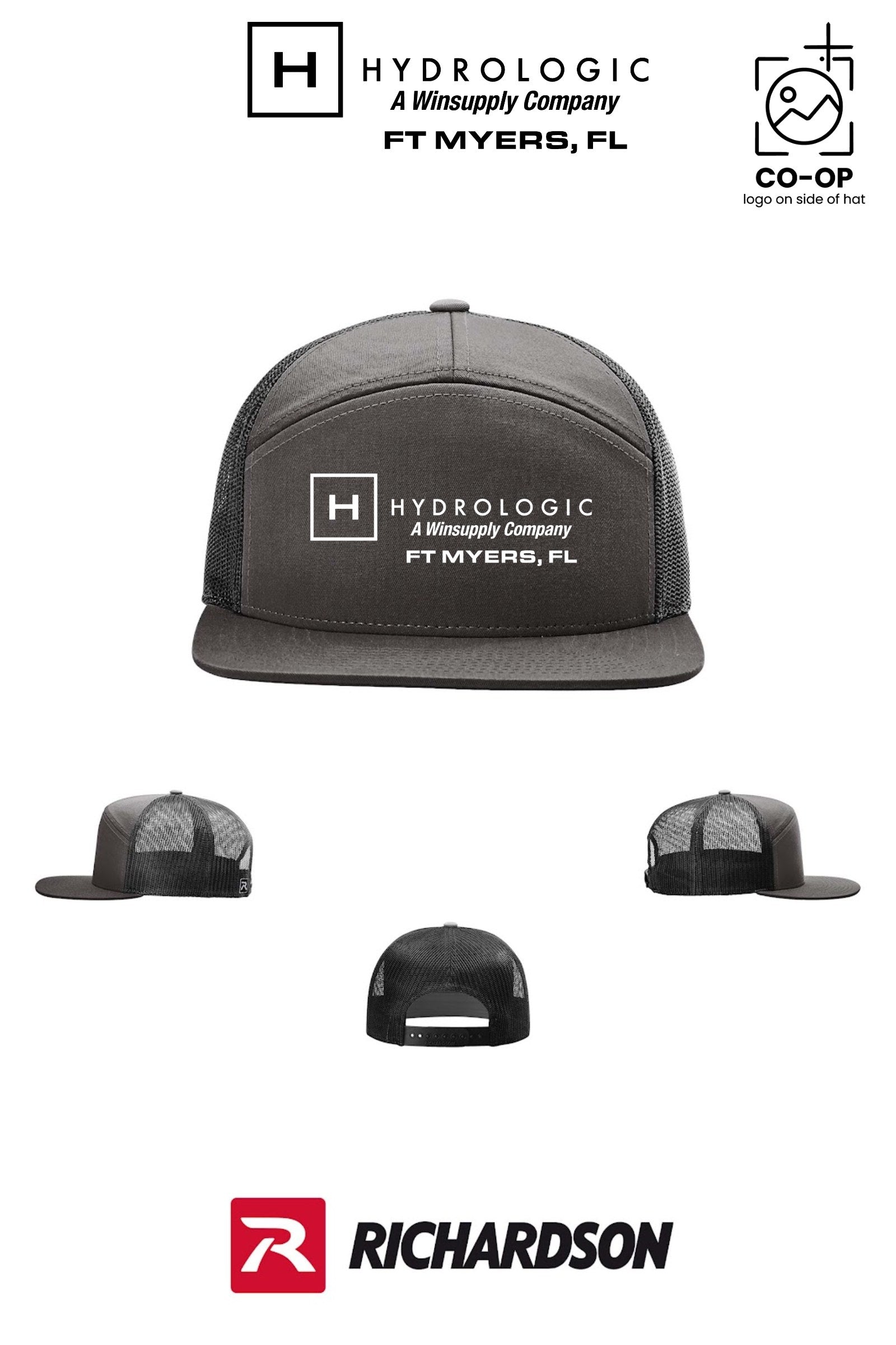 Richardson 168 Seven-Panel Trucker - Winsupply Ft Myers FL Co.