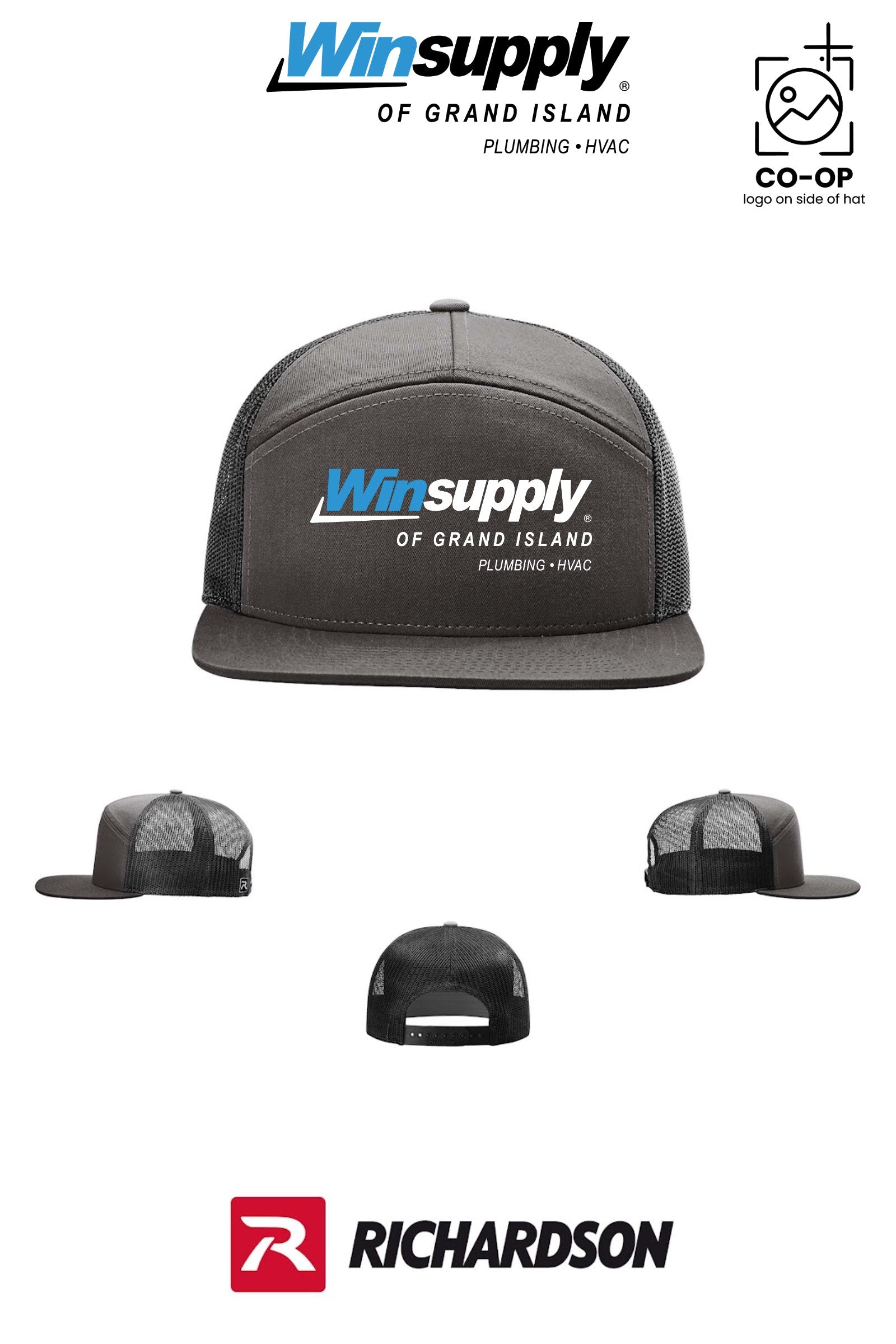 Richardson 168 Seven-Panel Trucker - Winsupply of Grand Island