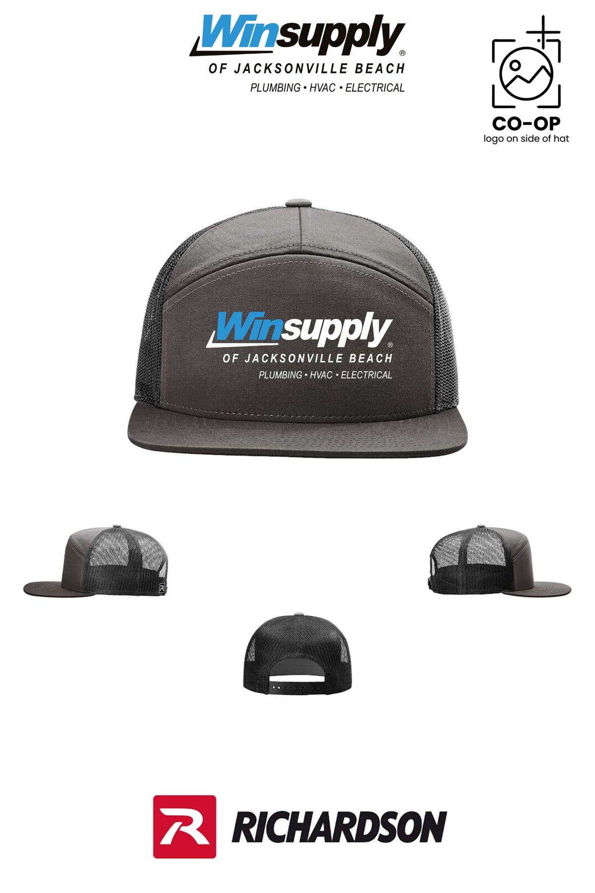 Richardson 168 Seven-Panel Trucker - Winsupply Jacksonville Beach