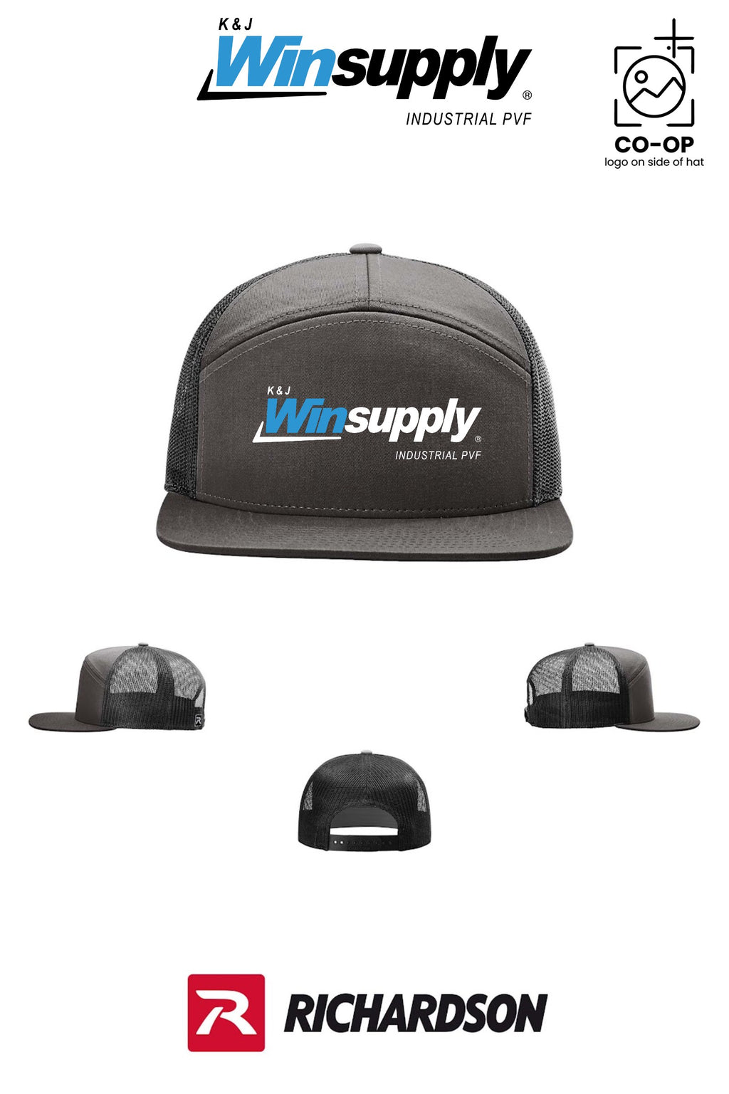 Richardson 168 Seven-Panel Trucker - K & J Winsupply, Industrial PVF
