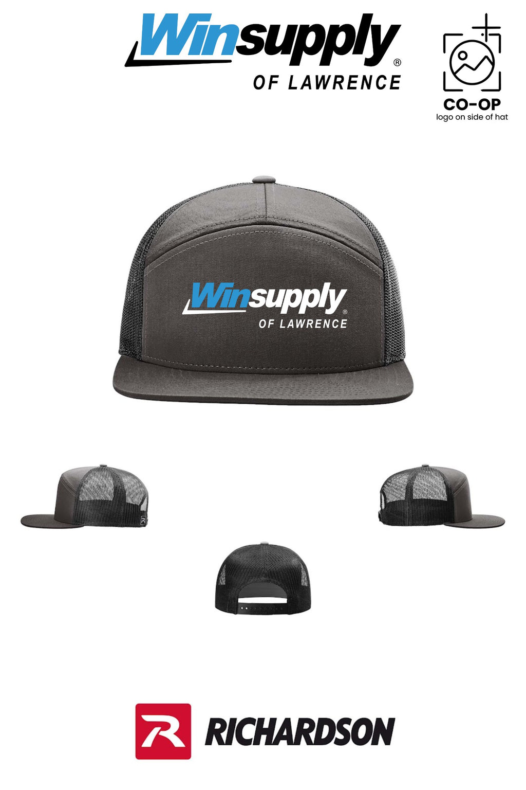 Richardson 168 Seven-Panel Trucker - Winsupply of Lawrence