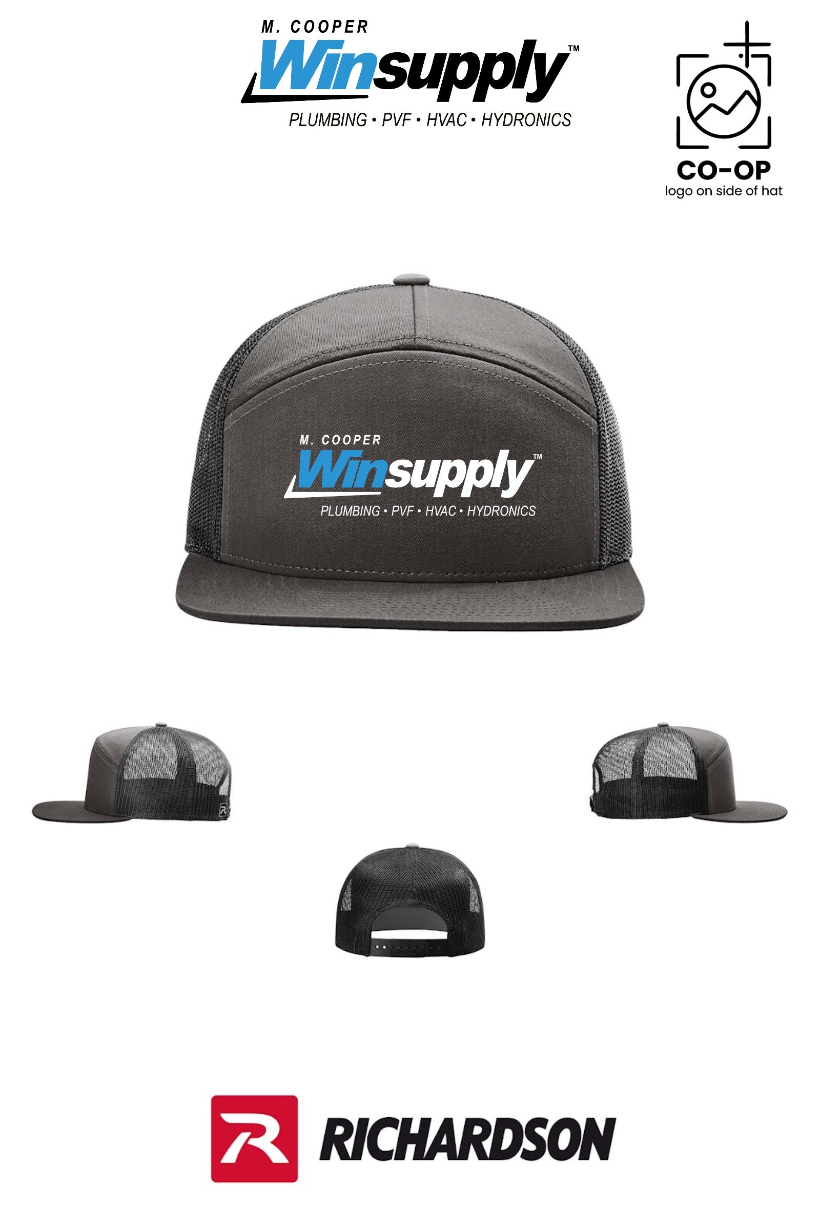 Richardson 168 Seven-Panel Trucker - M. Cooper Winsupply Co.