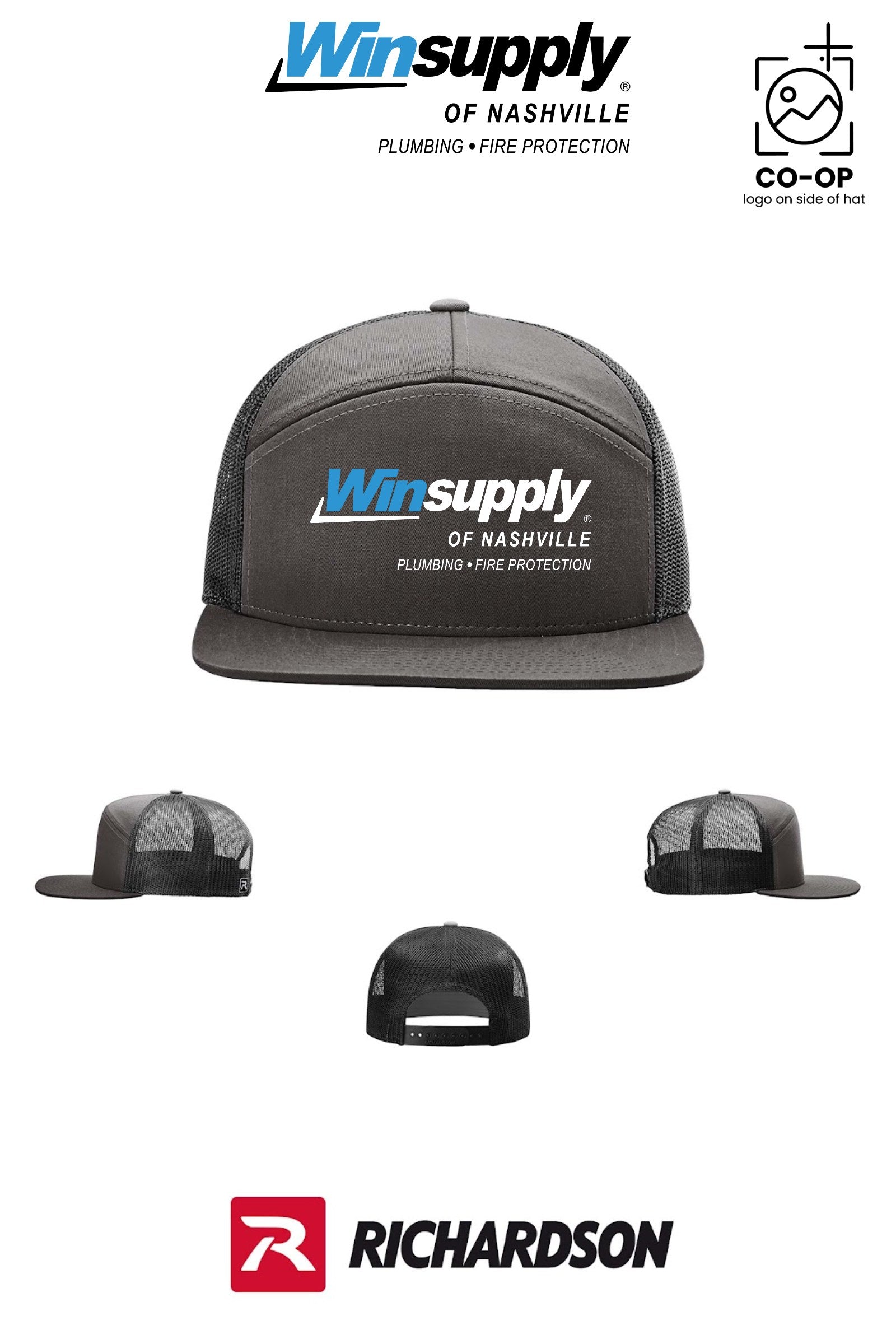 Richardson 168 Seven-Panel Trucker - Winsupply of Nashville