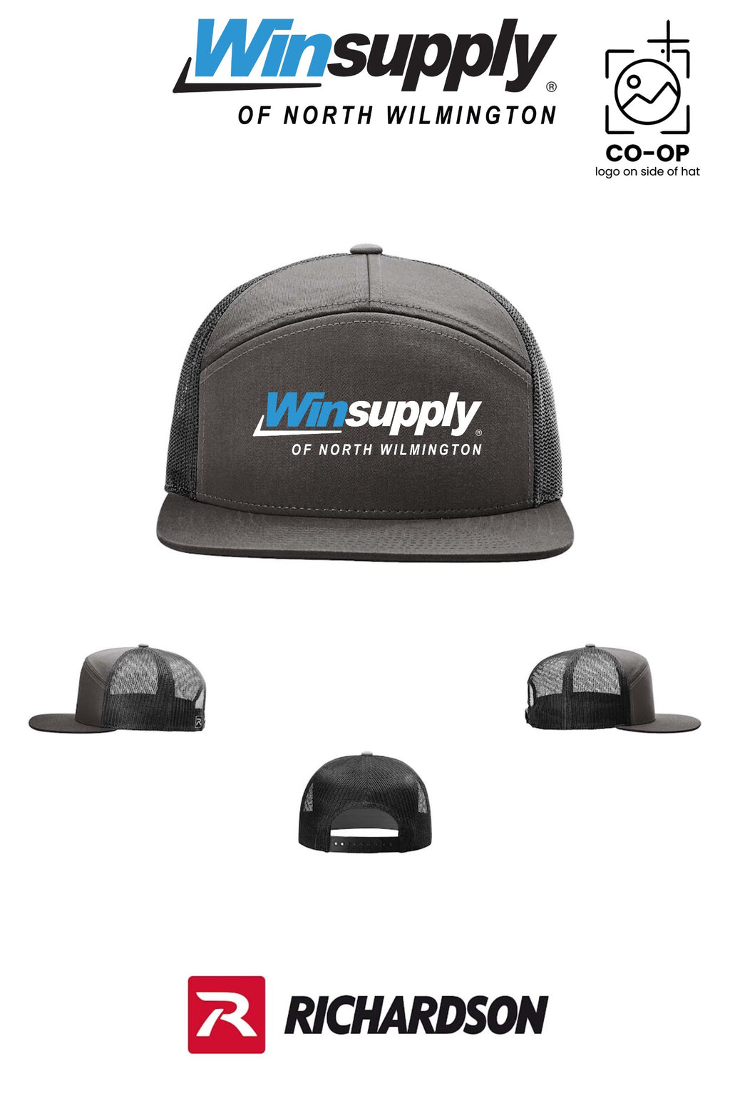Richardson 168 Seven-Panel Trucker - Winsupply N Wilmington NC