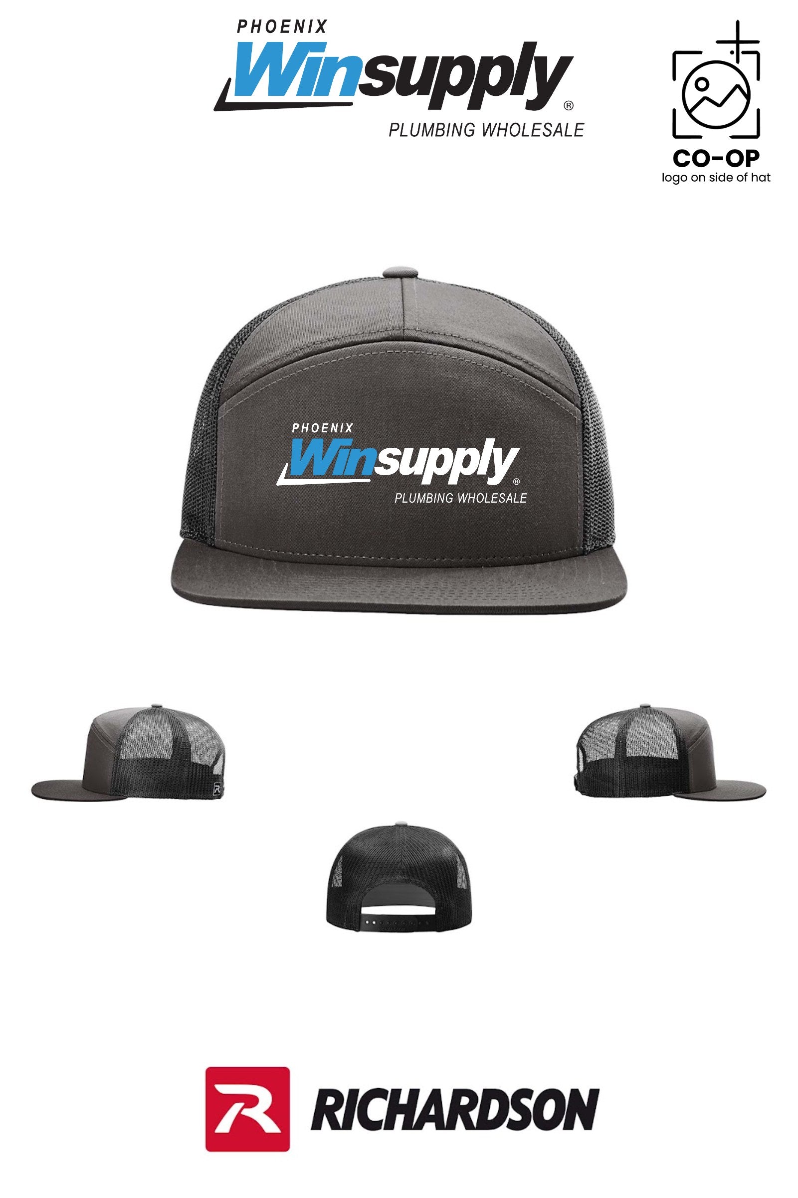 Richardson 168 Seven-Panel Trucker - Phoenix Winsupply
