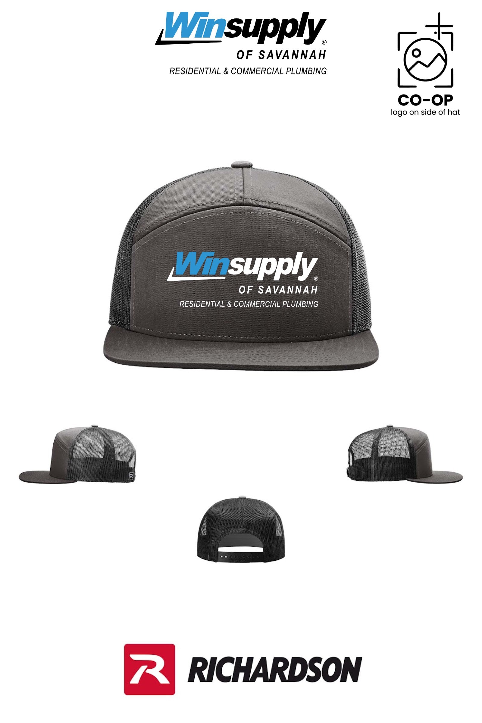 Richardson 168 Seven-Panel Trucker - Winsupply of Savannah