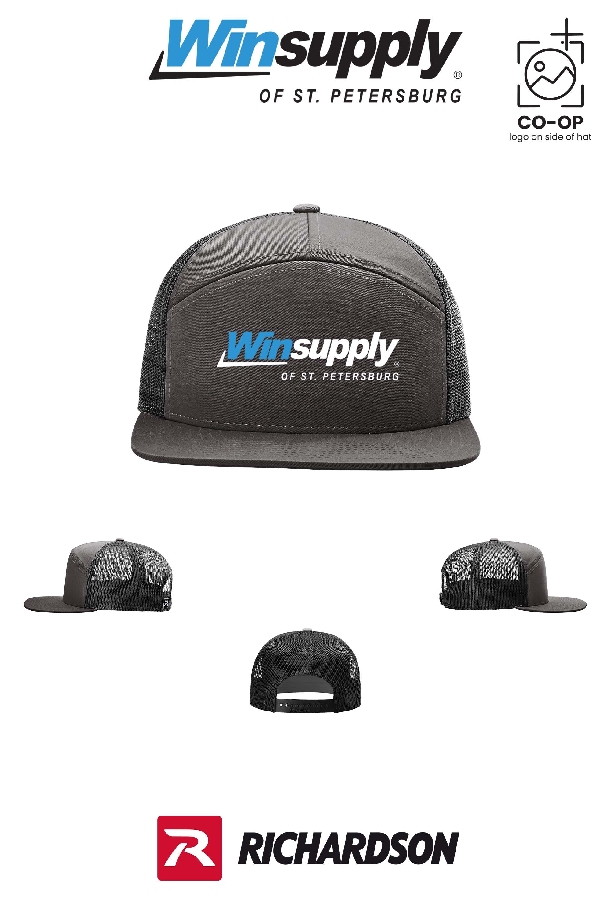 Richardson 168 Seven-Panel Trucker - Winsupply of St. Petersburg