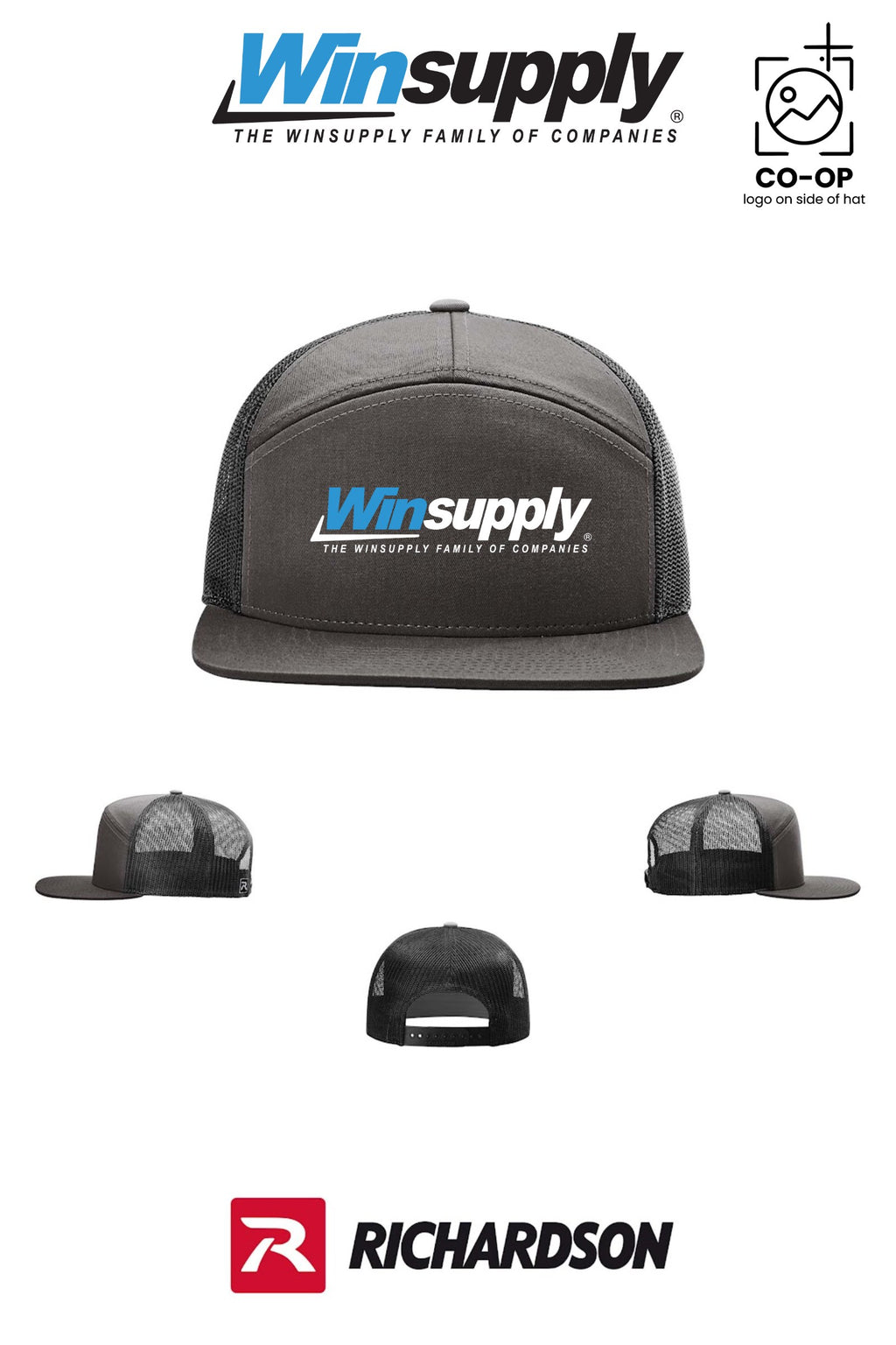 Richardson 168 Seven-Panel Trucker - Winsupply of West Hartford